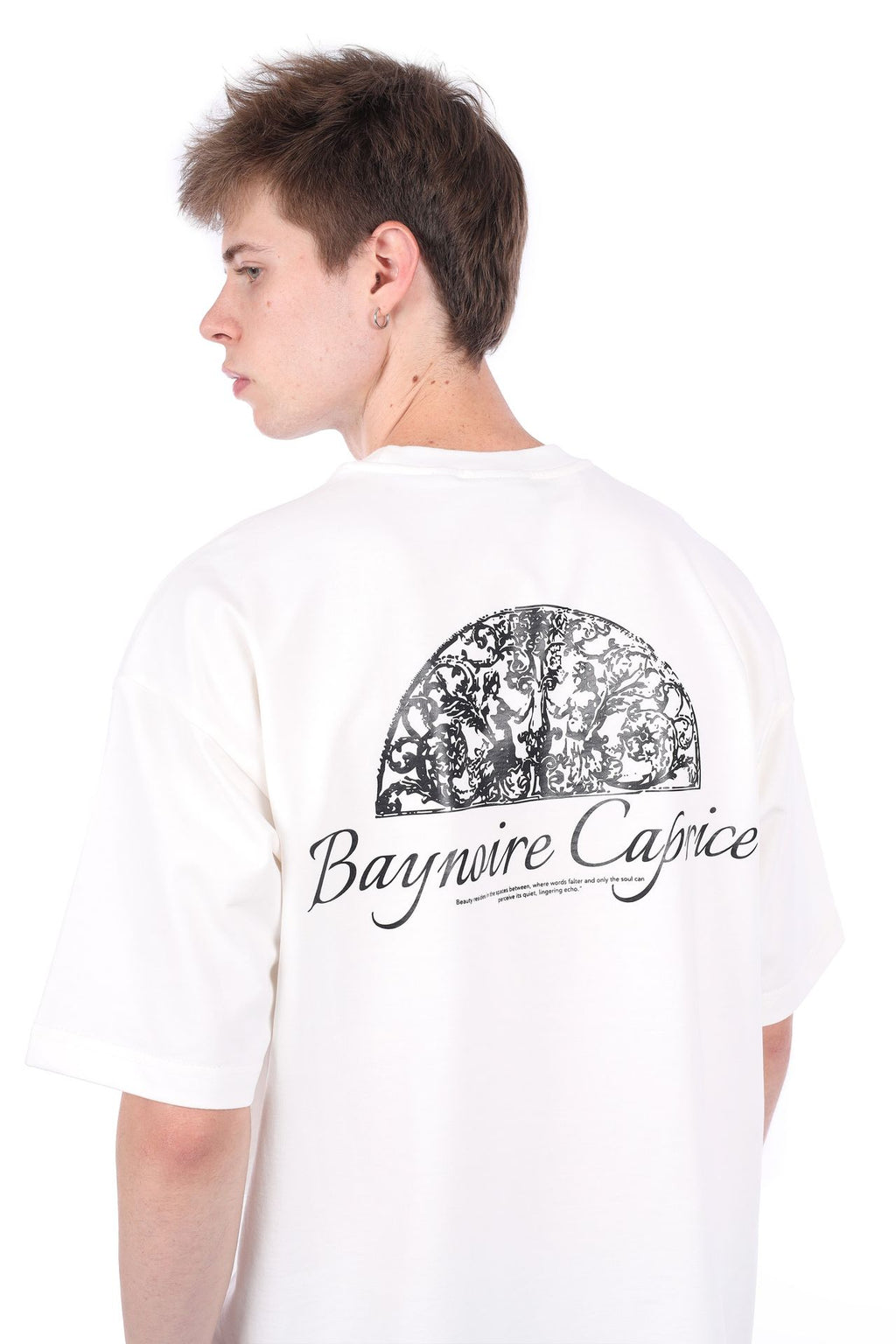 White Caprice Beauty Oversized T-shirt