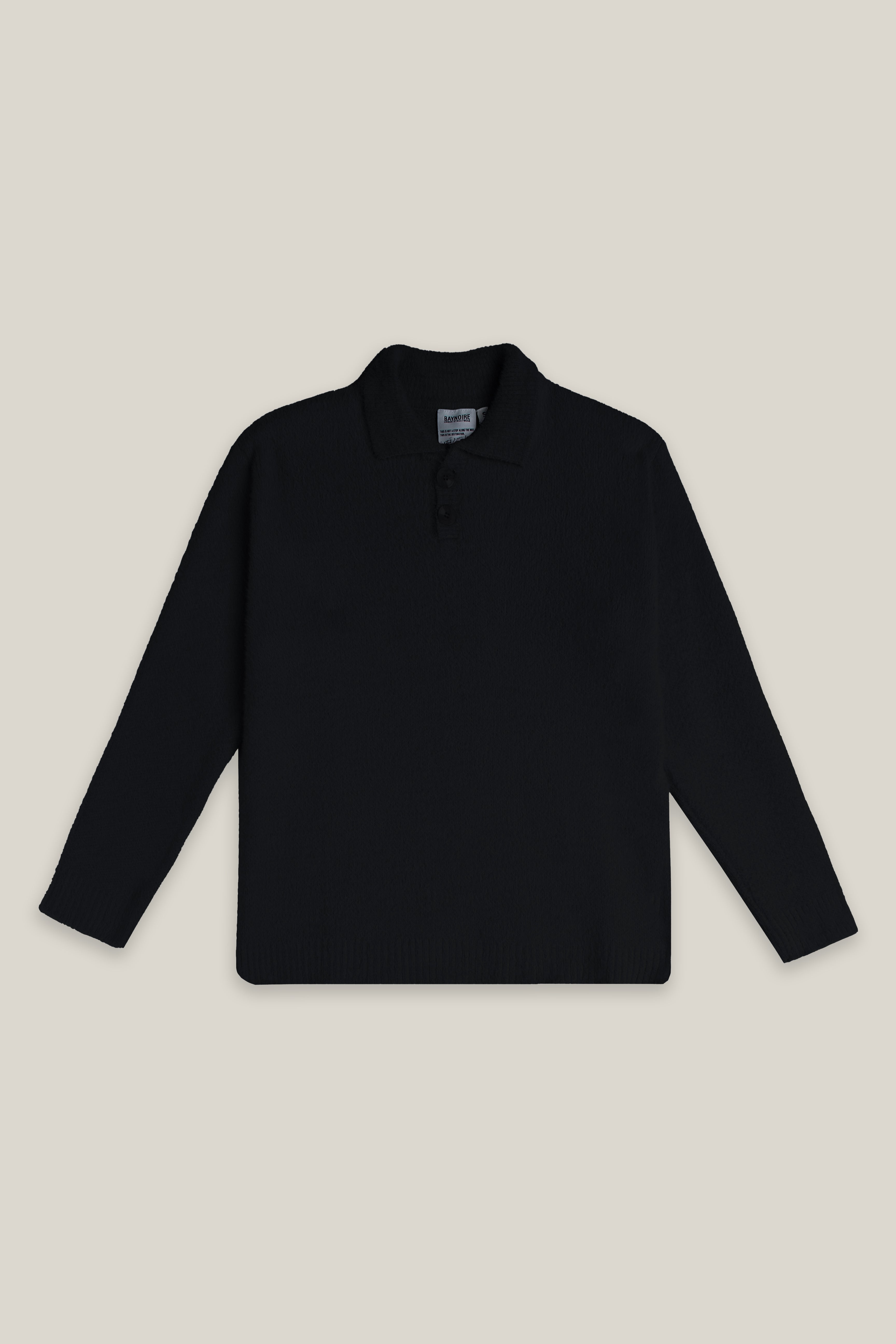 Black Faux Fur Sweater