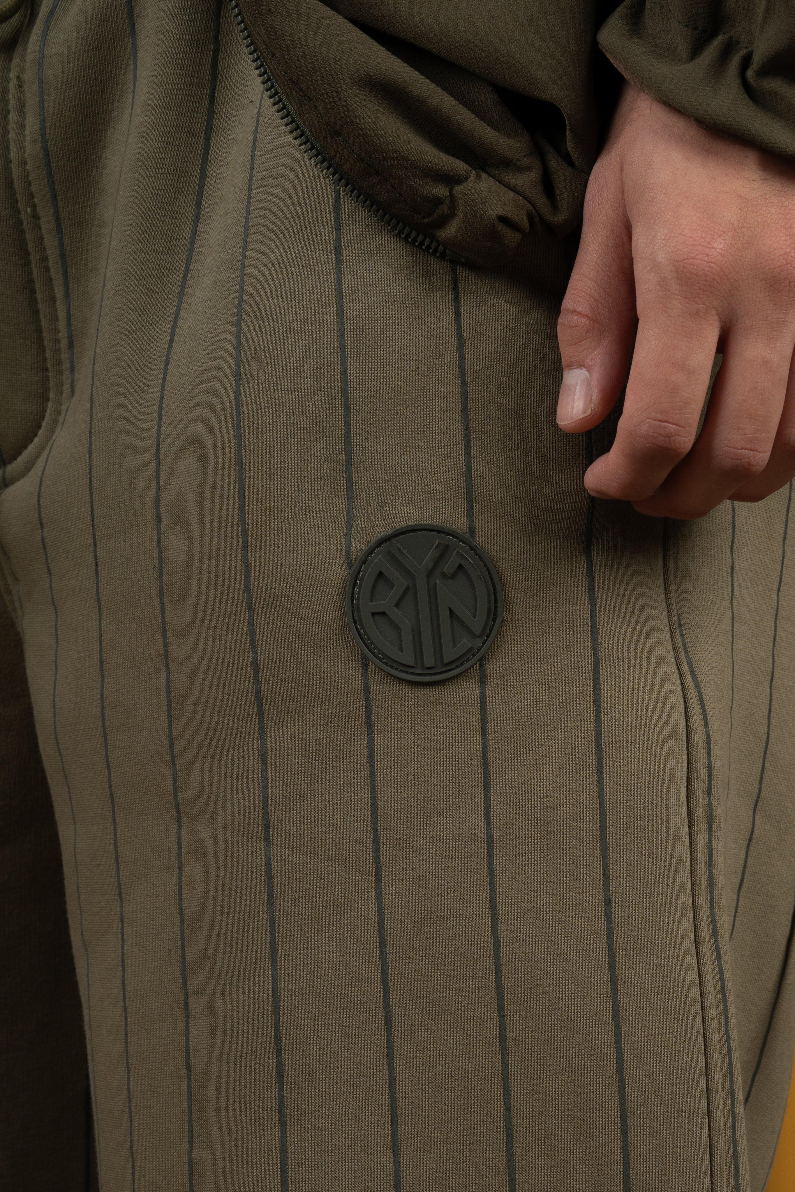 Olive BYN X ALC Striped Sweatpants