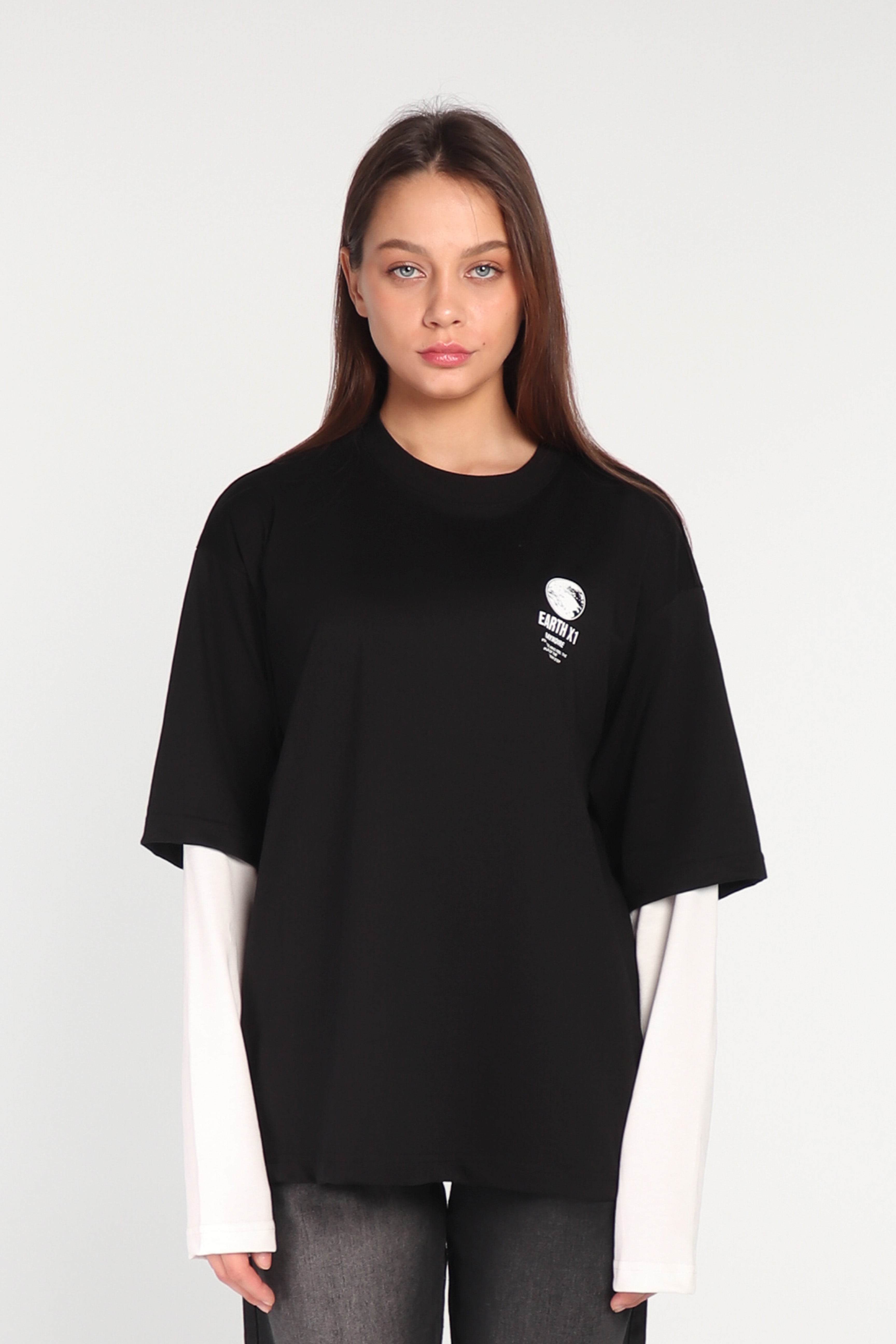 Black Double Sleeve T-shirt