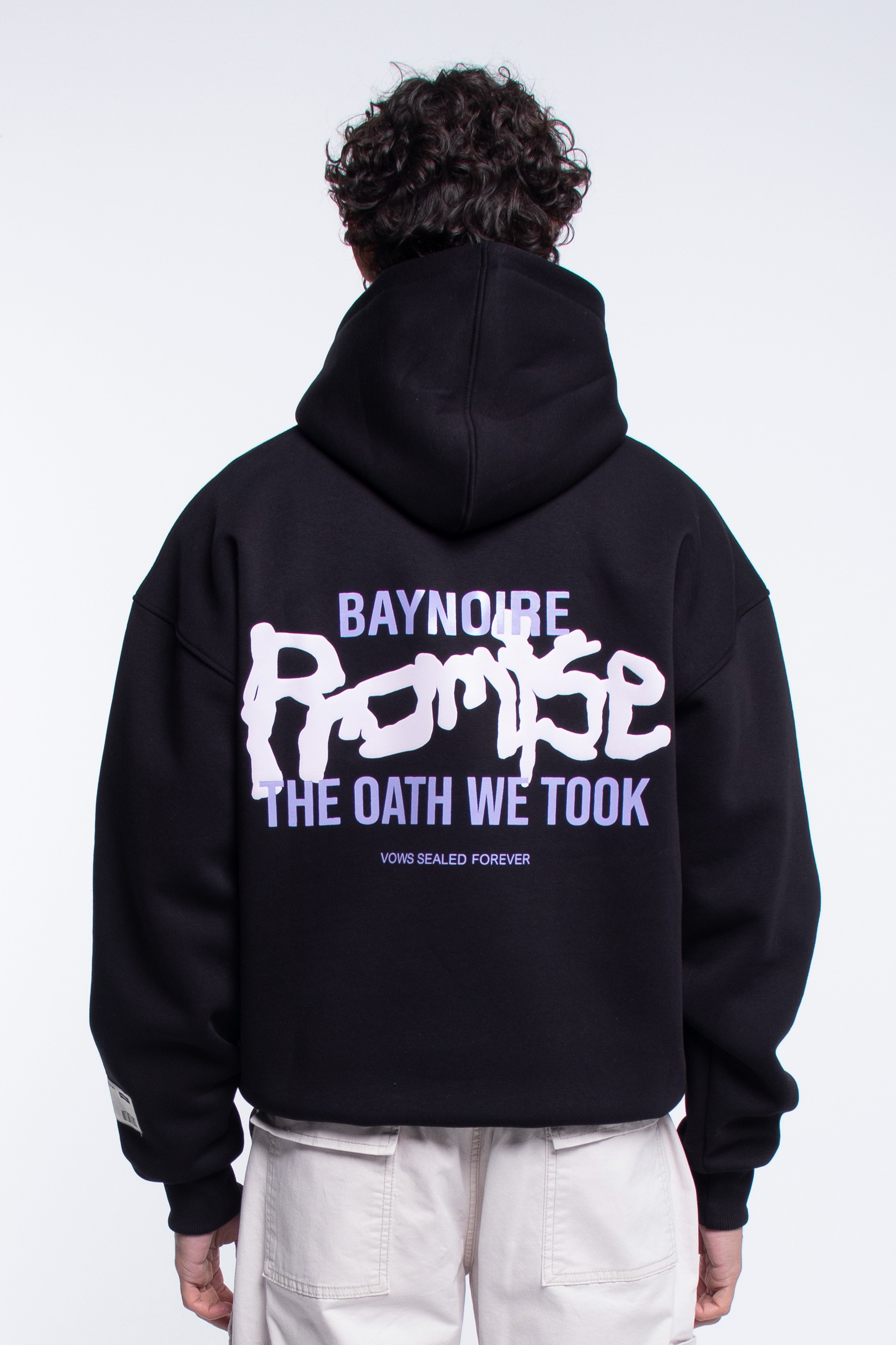 Black Promise Vows Oversized Hoodie