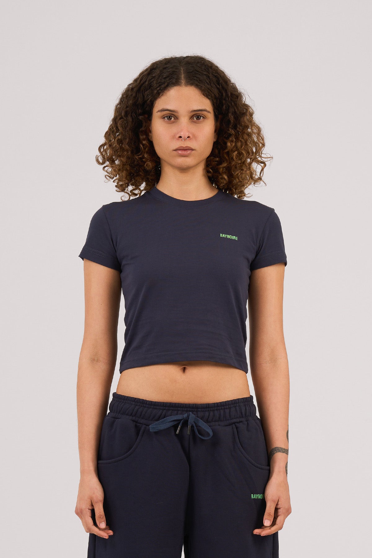 Navy Logo PL Baby Tee