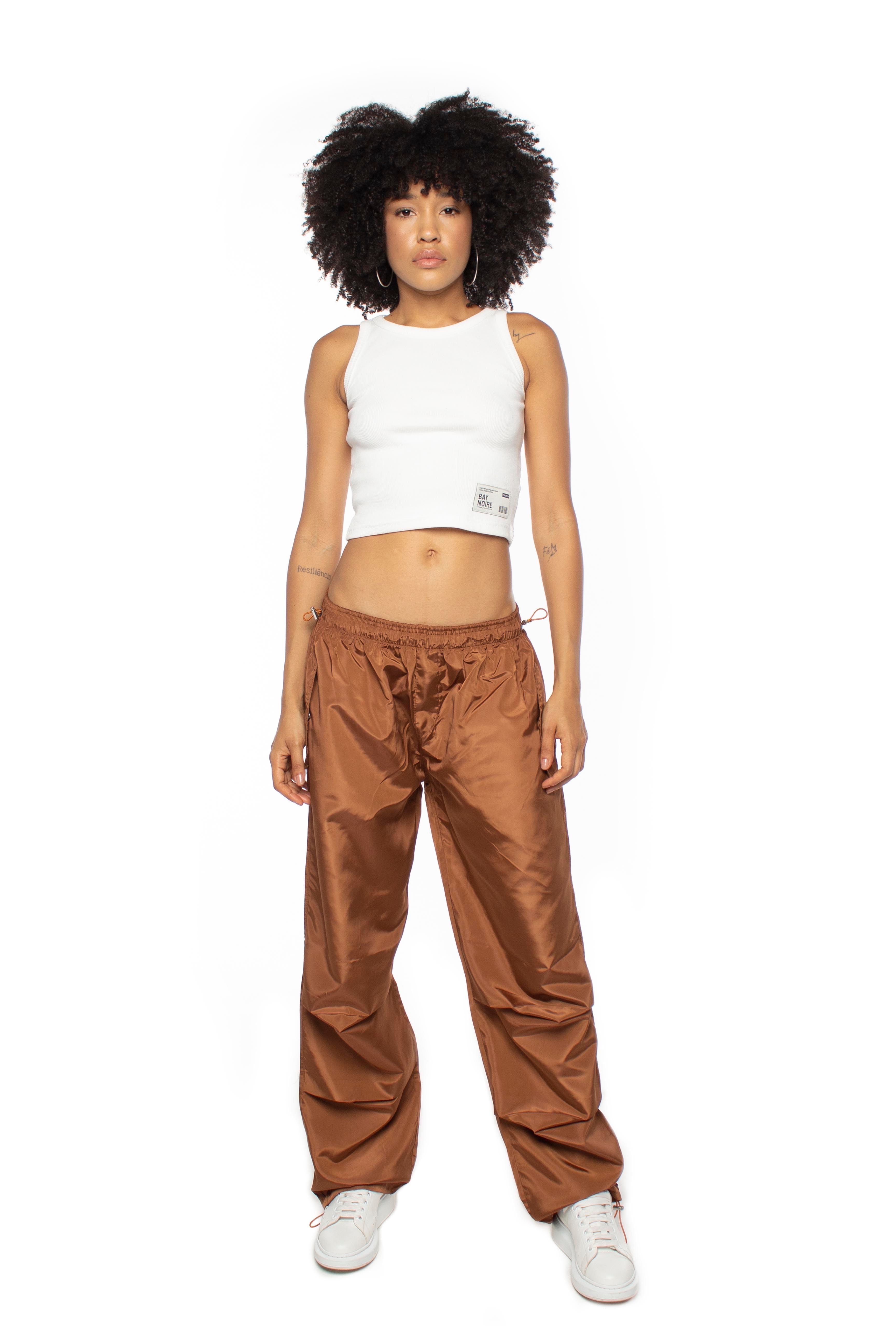 Brown Parachute Pants V2