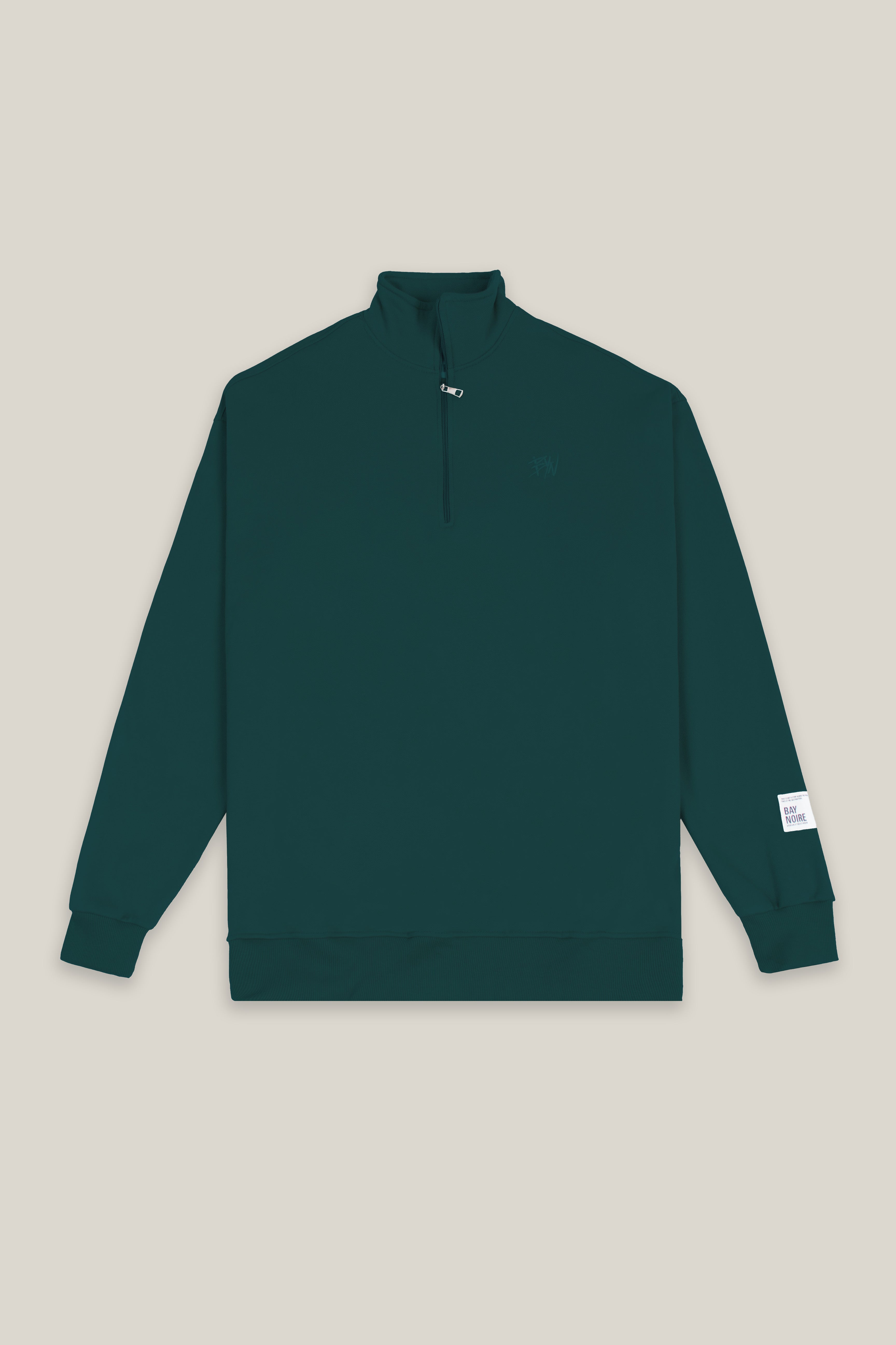 Teal EX Q-Zipper Sweatshirt