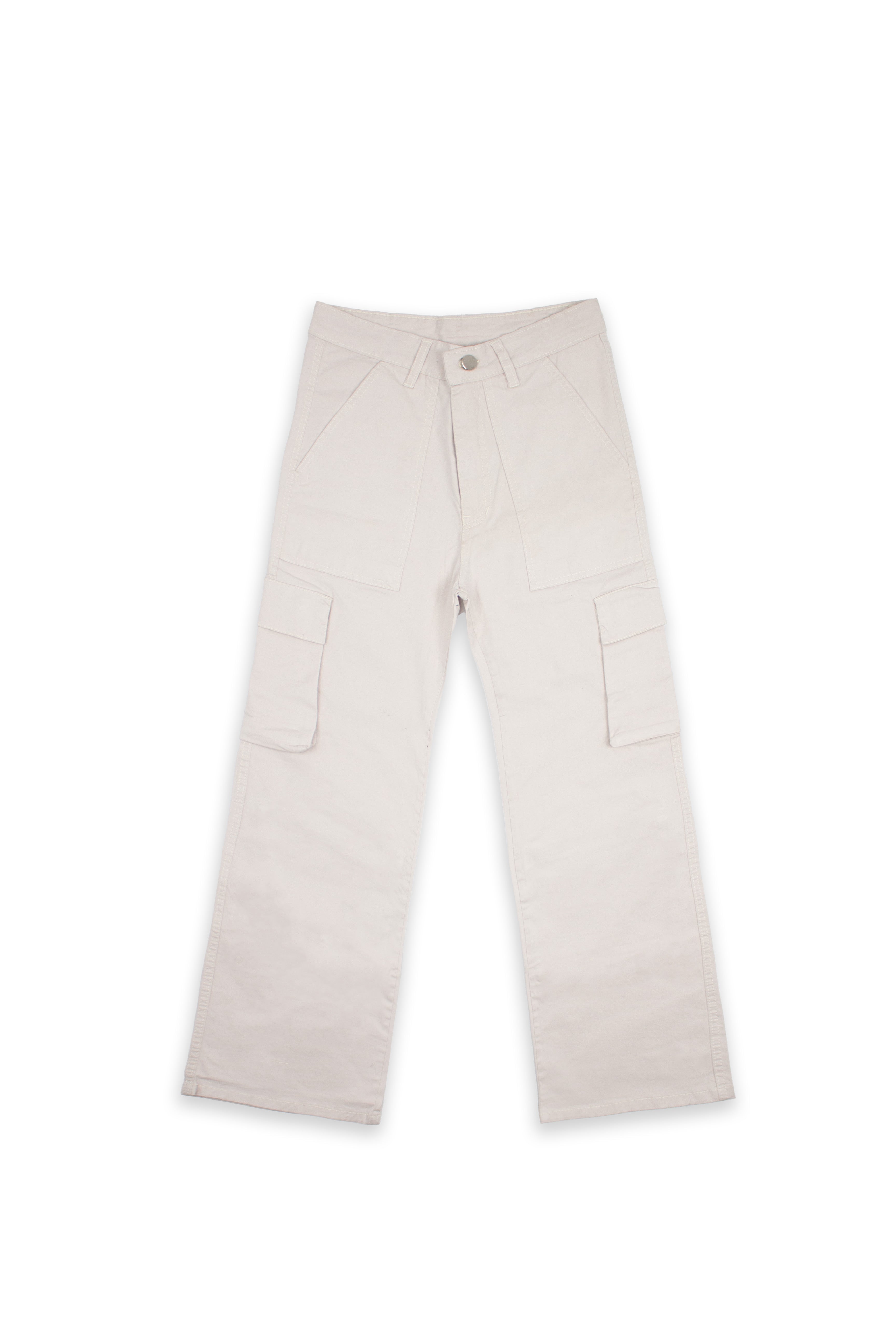 Beige Core Cargo Pants