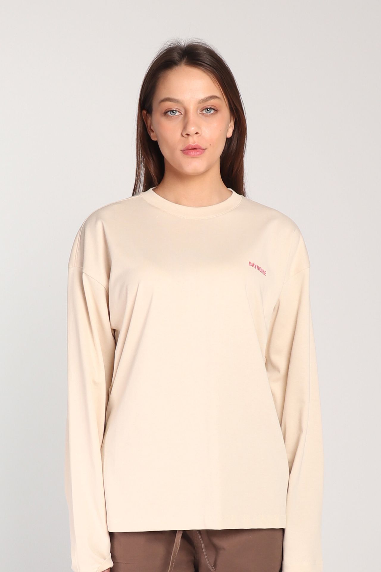 Cream Logo PL Long-sleeved T-shirt