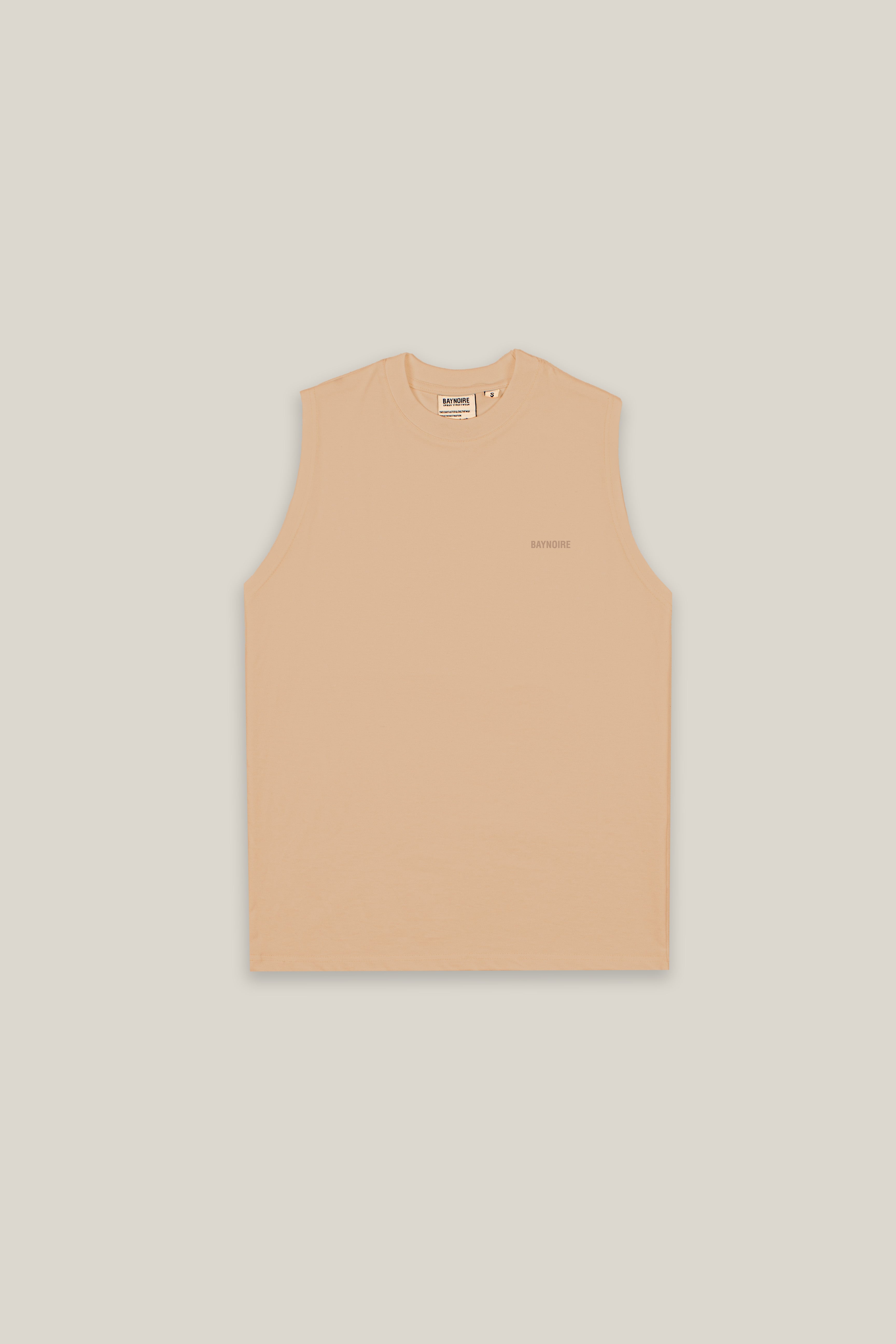 Beige Logo II PL Sleeveless T-shirt