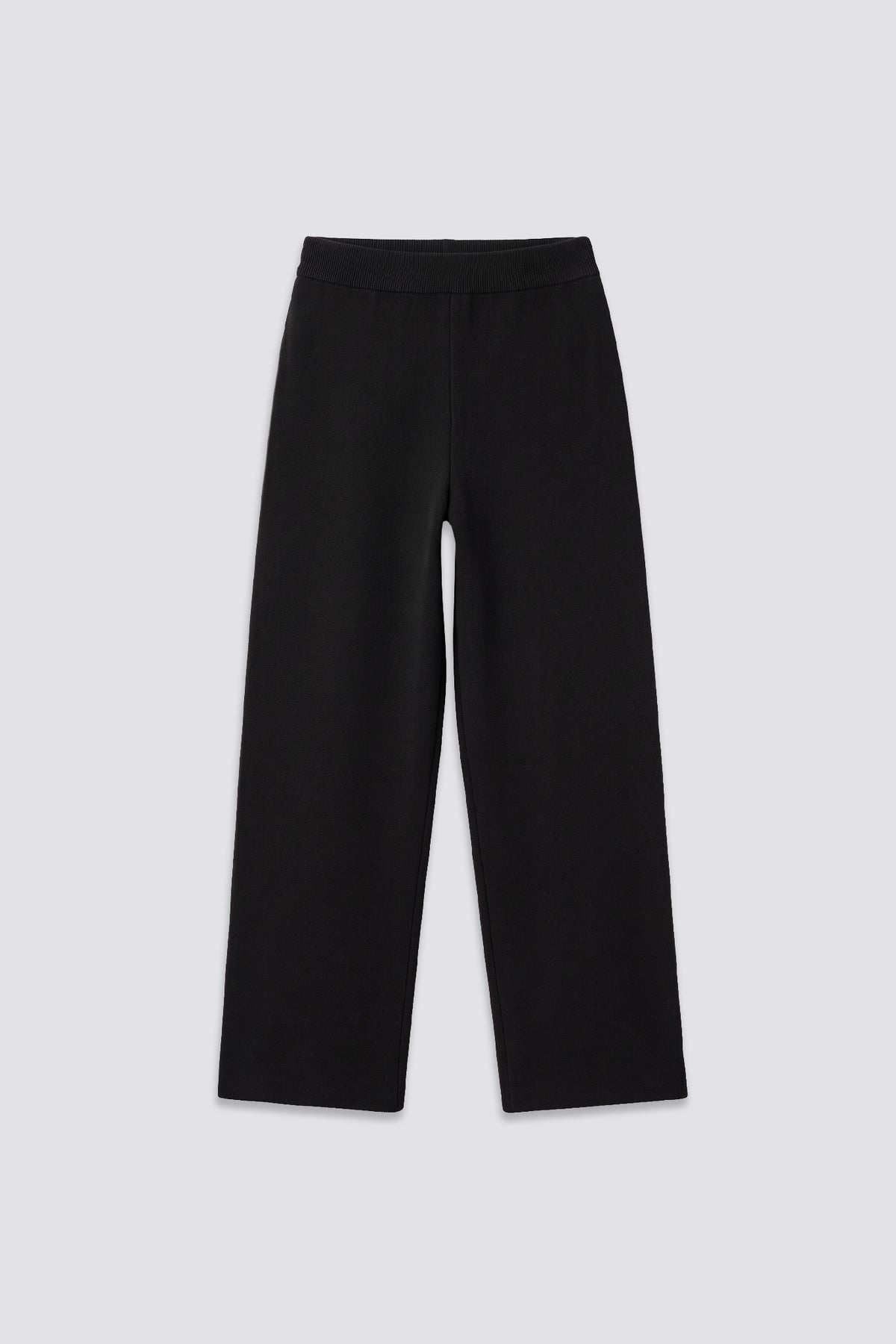 Black Knitted BYN Emblem Pants