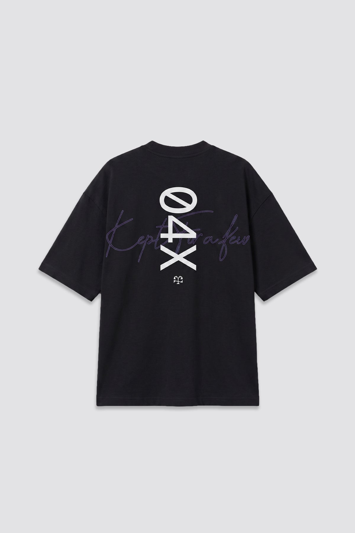 04X Oversized Black Vertical T-Shirt