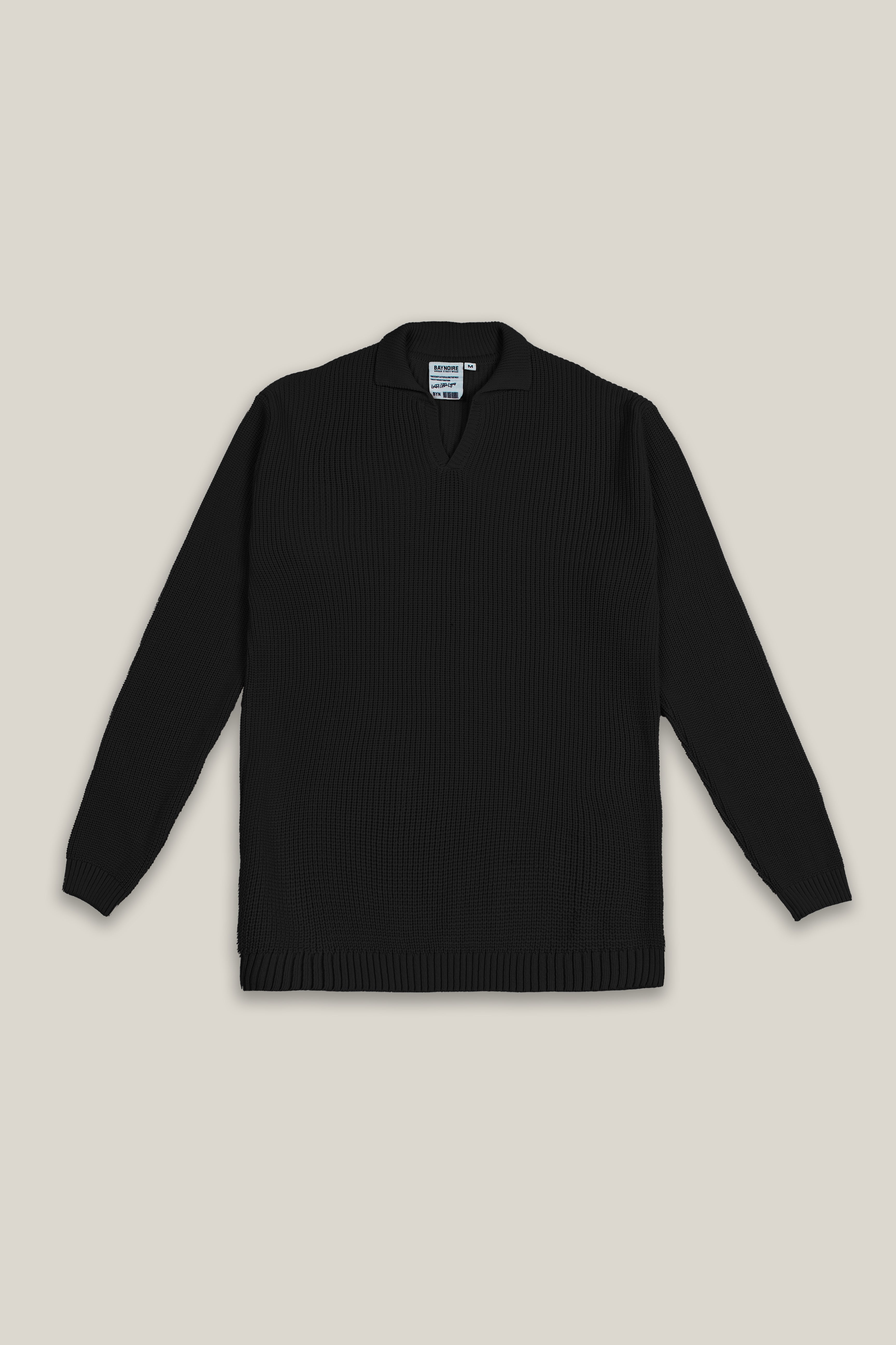 Black Collar Sweater