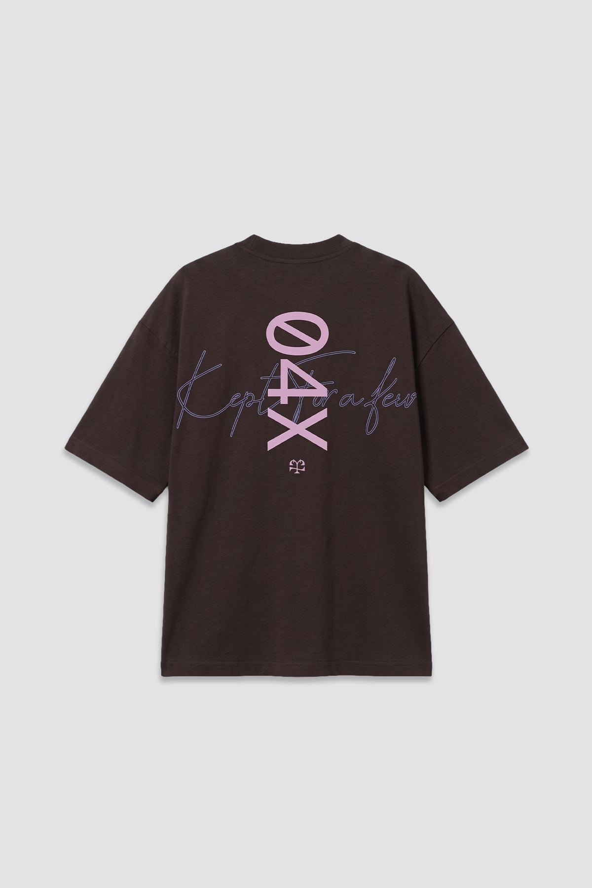 04X Oversized Brown Vertical T-Shirt