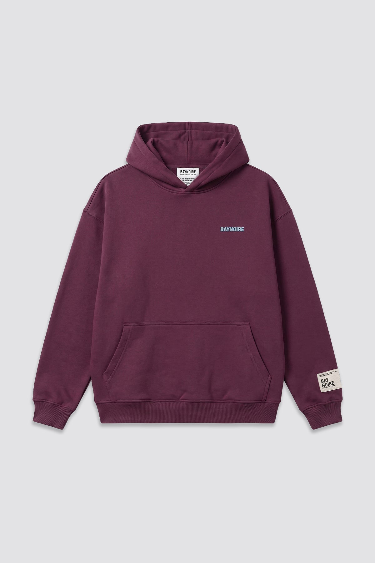Burgundy Logo II PL Oversized Hoodie