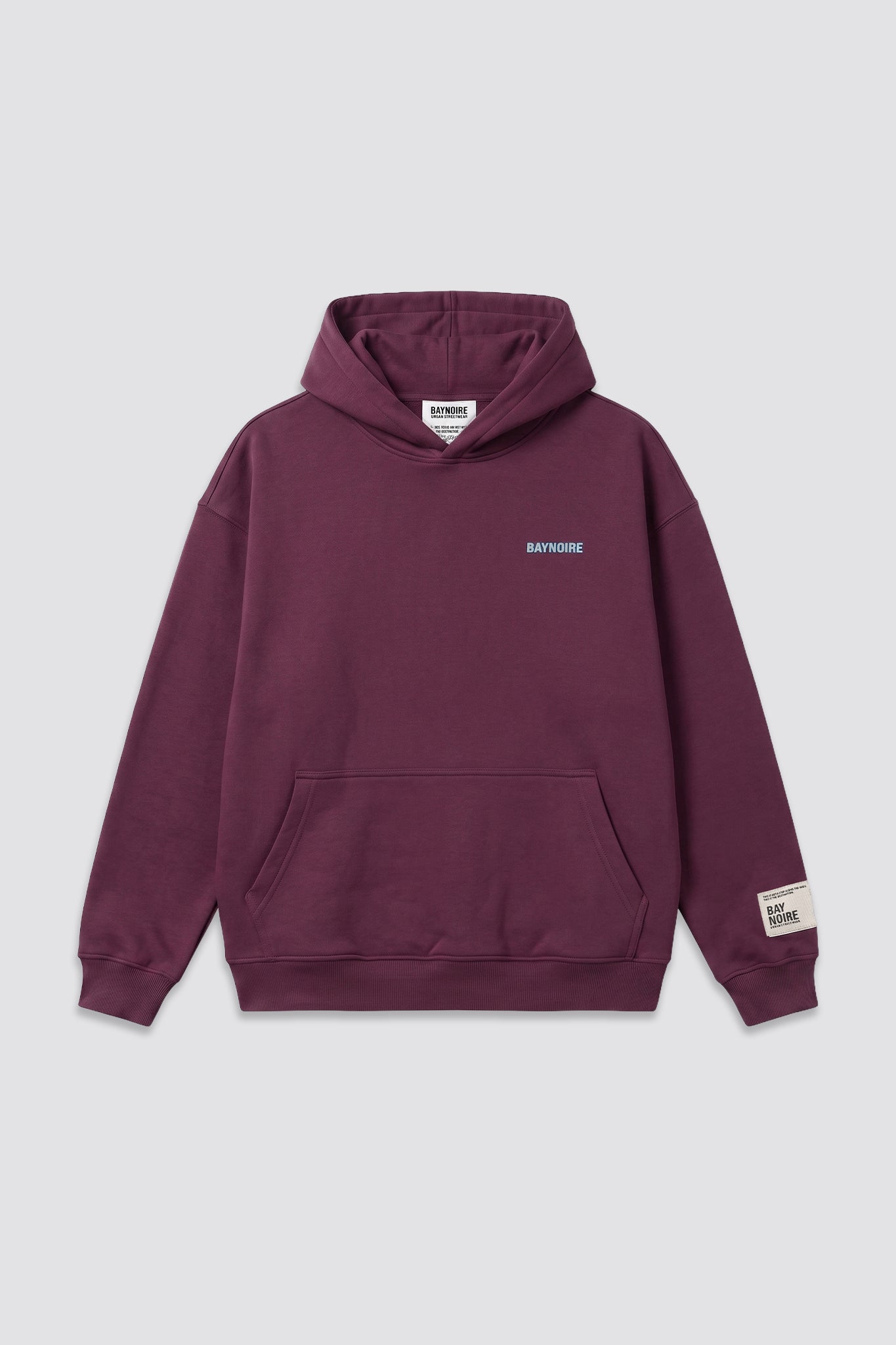 Burgundy Logo II PL Oversized Hoodie
