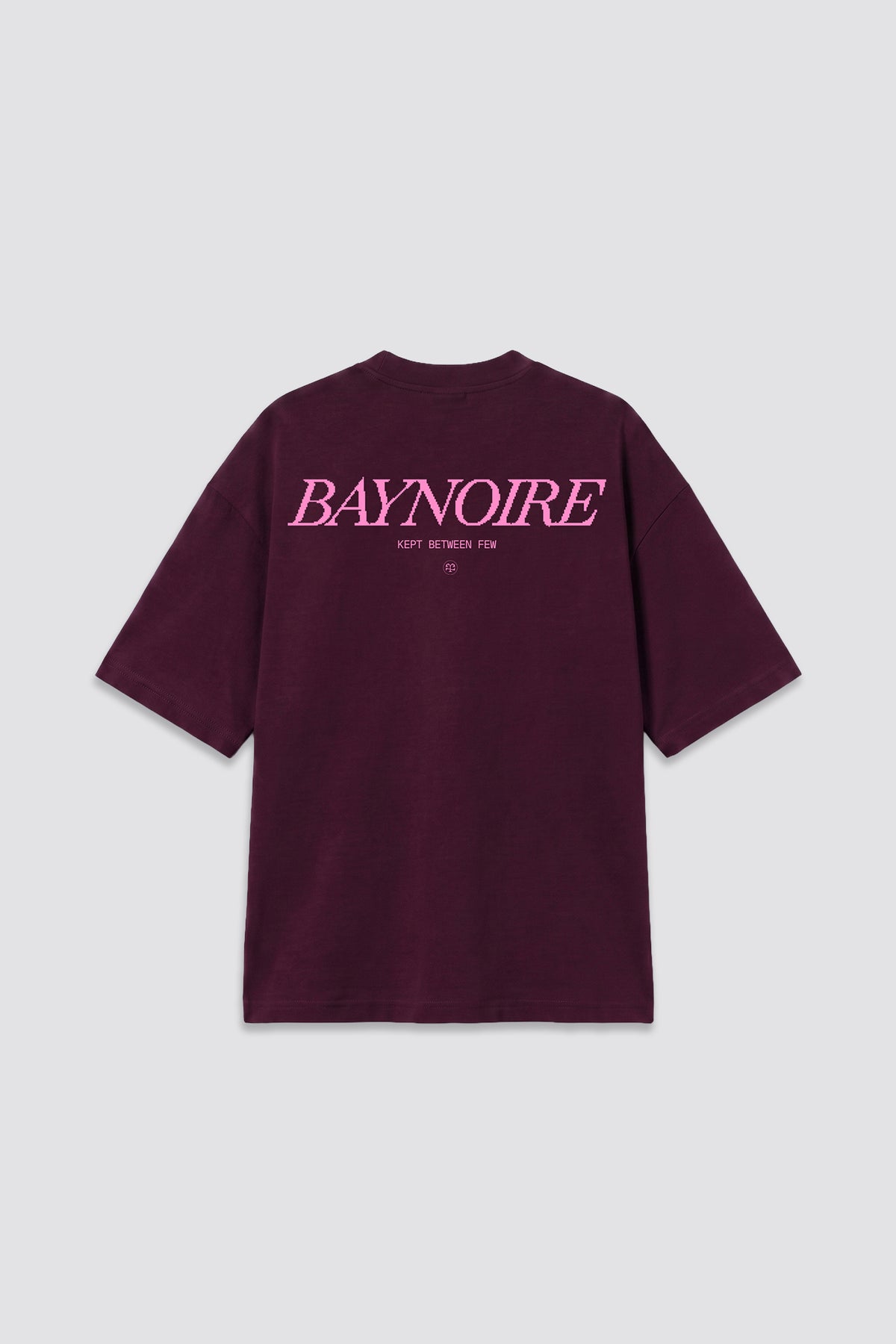 04X Oversized Burgundy Pixel T-Shirt