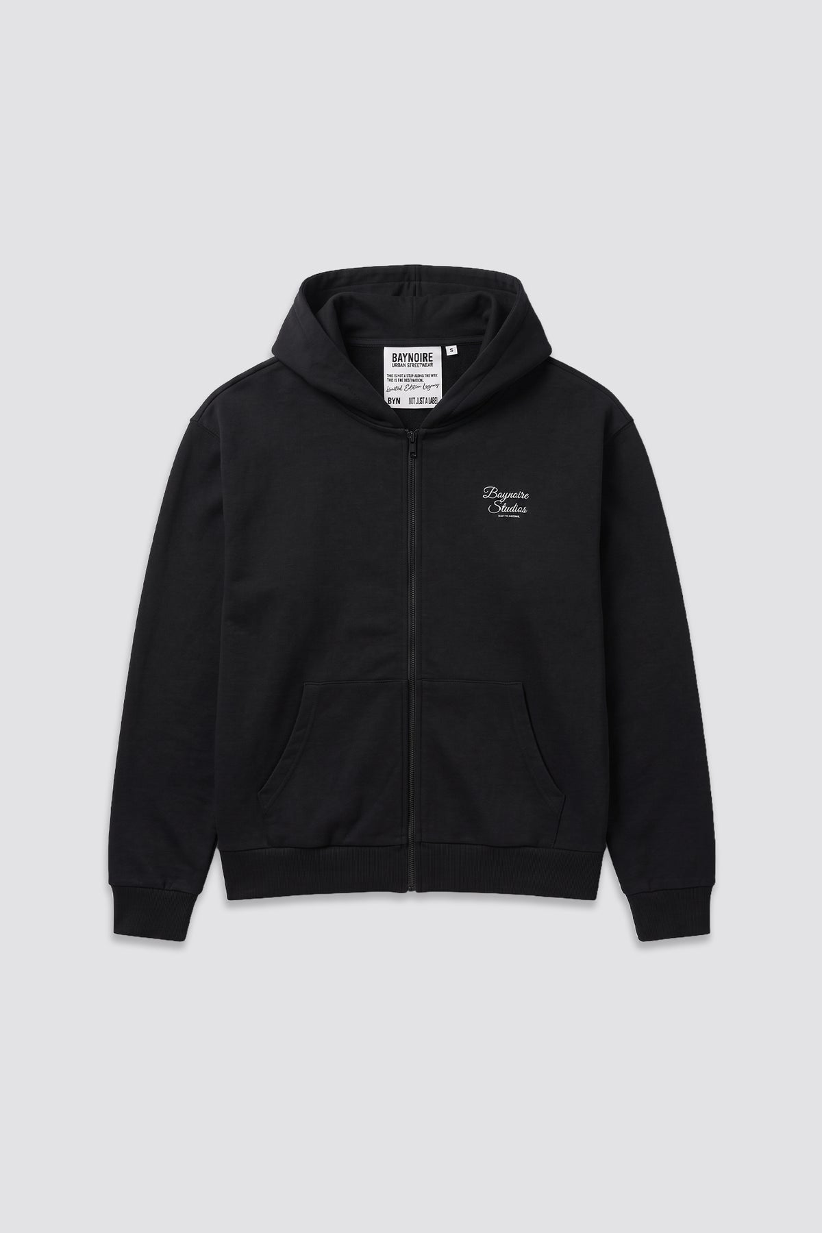 Black Baynoire Studios Zip - Up Hoodie