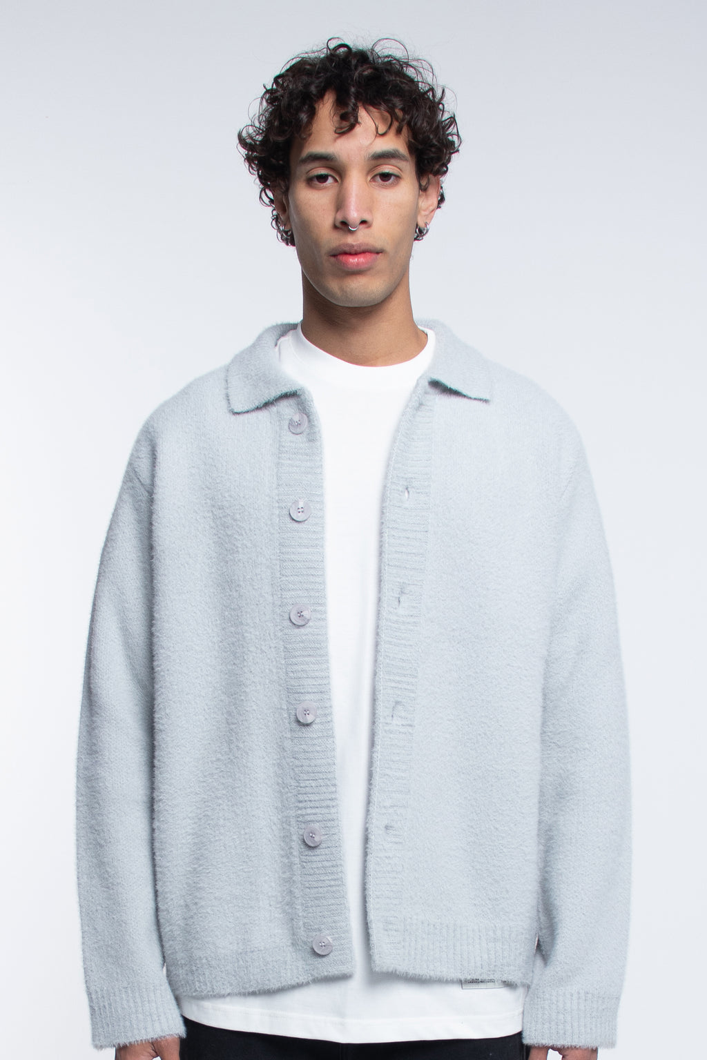 Grey Faux Fur Jacket