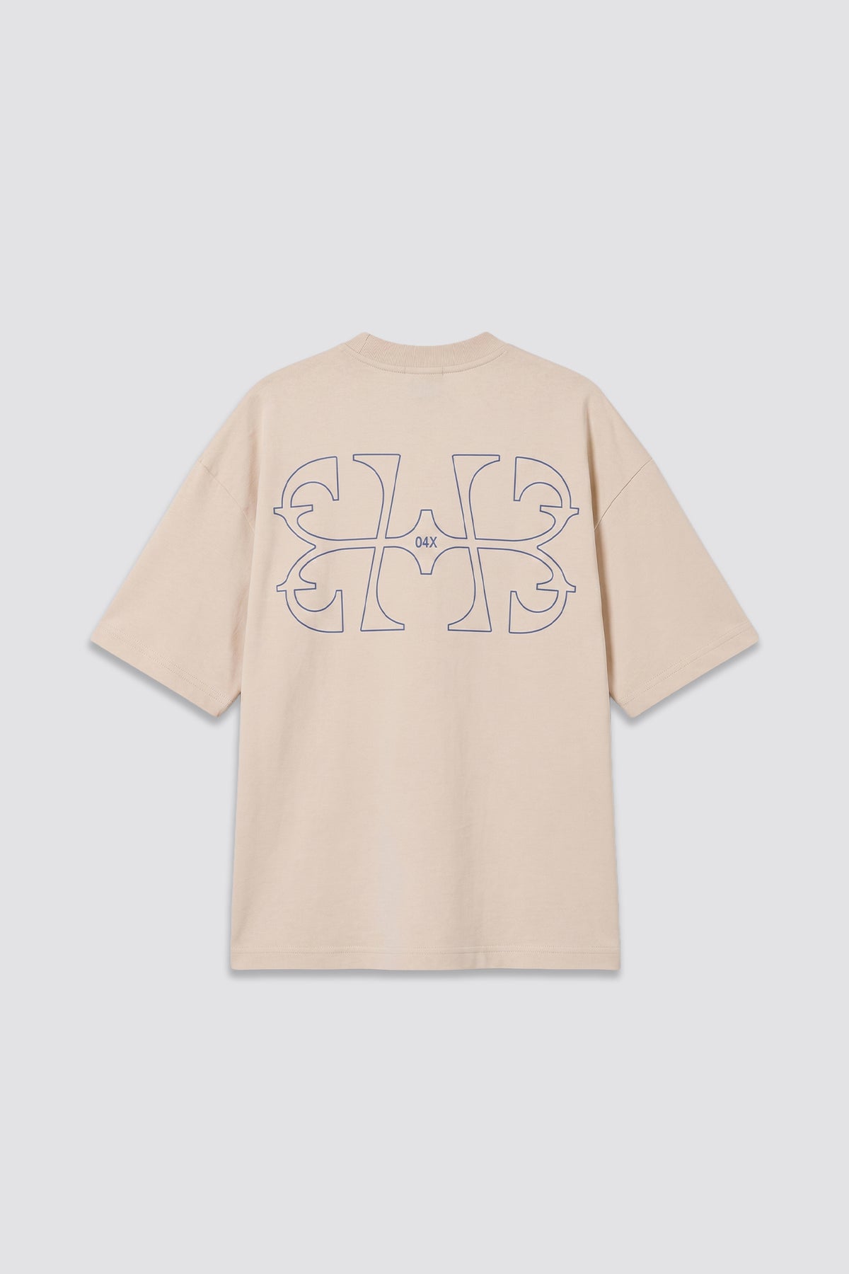 04X Oversized Cream 2X Monogram T-Shirt
