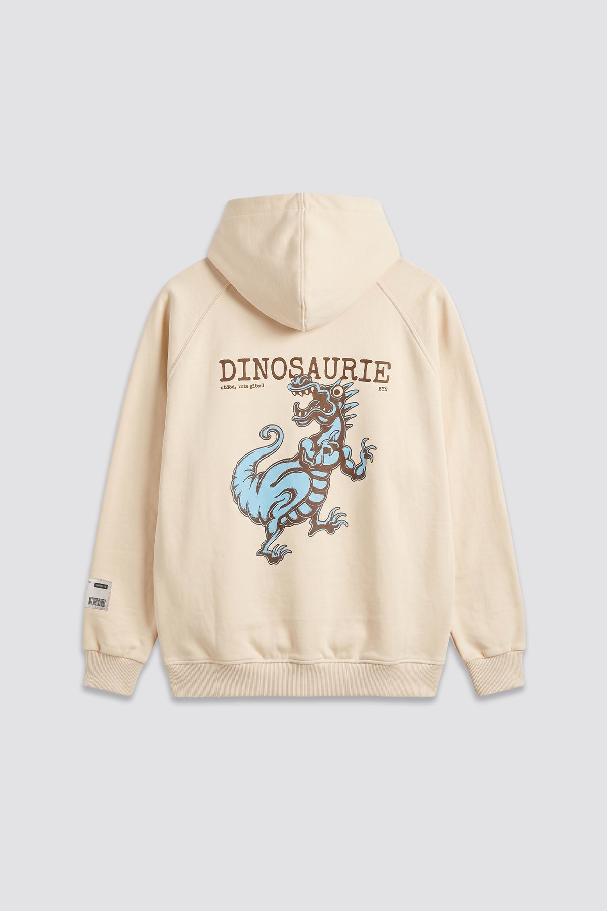 Cream Extinct Not Forgotten Oversized Hoodie