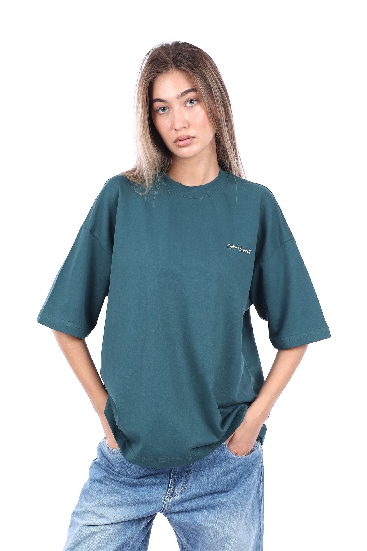 Teal Caprice Beauty Oversized T-shirt