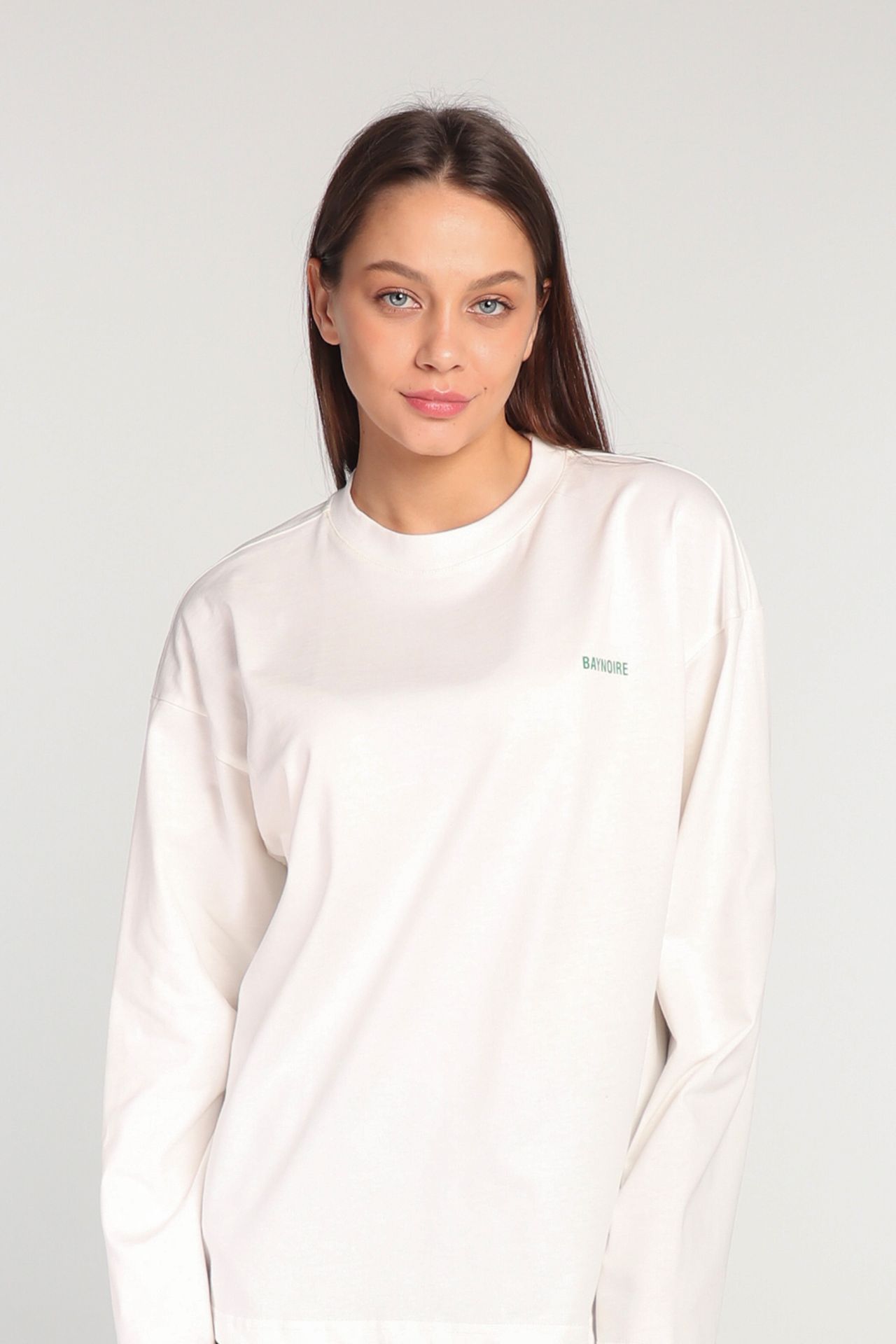 White Logo PL Long-sleeved T-shirt