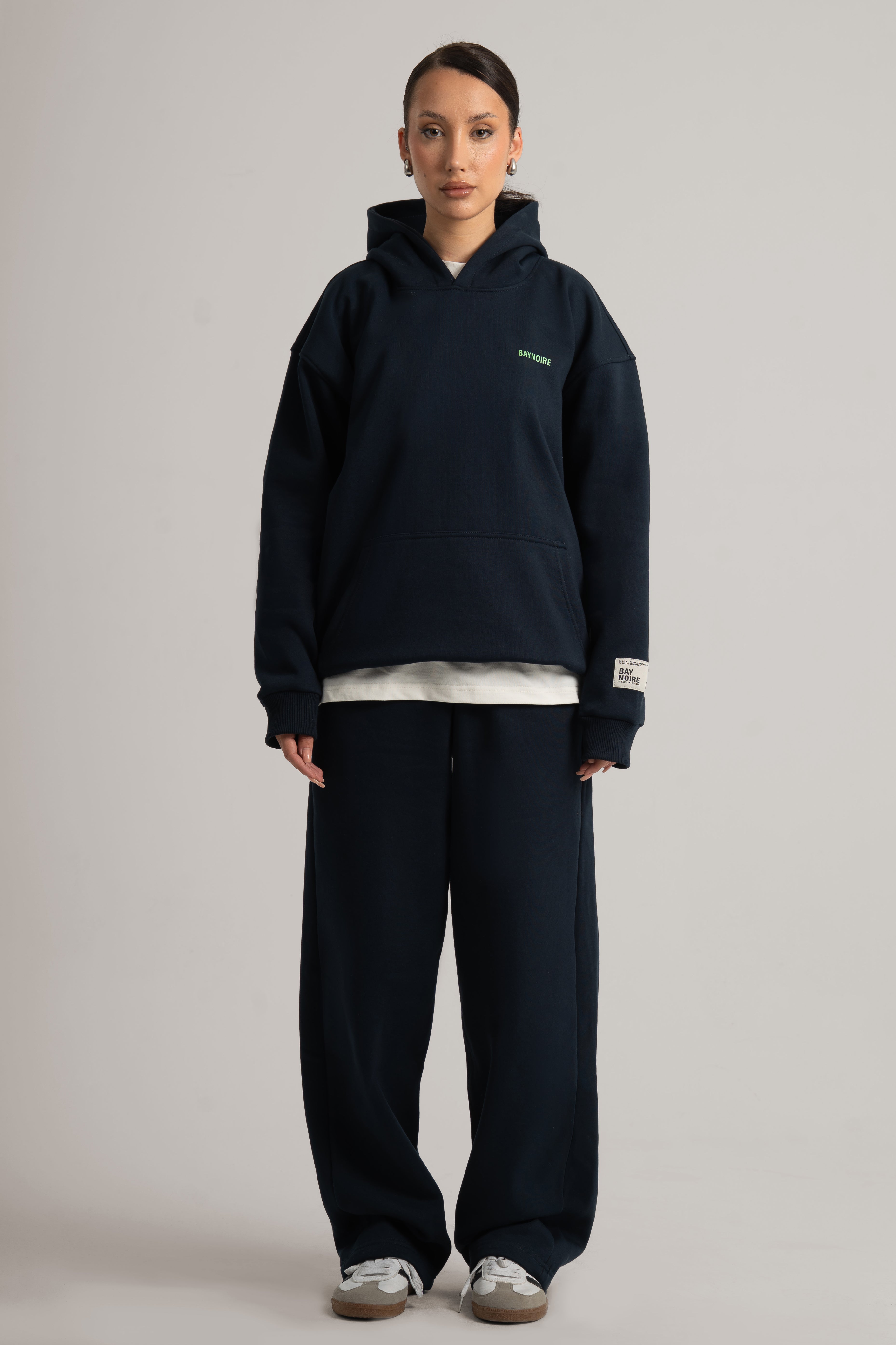 Navy Logo II PL Oversized Hoodie