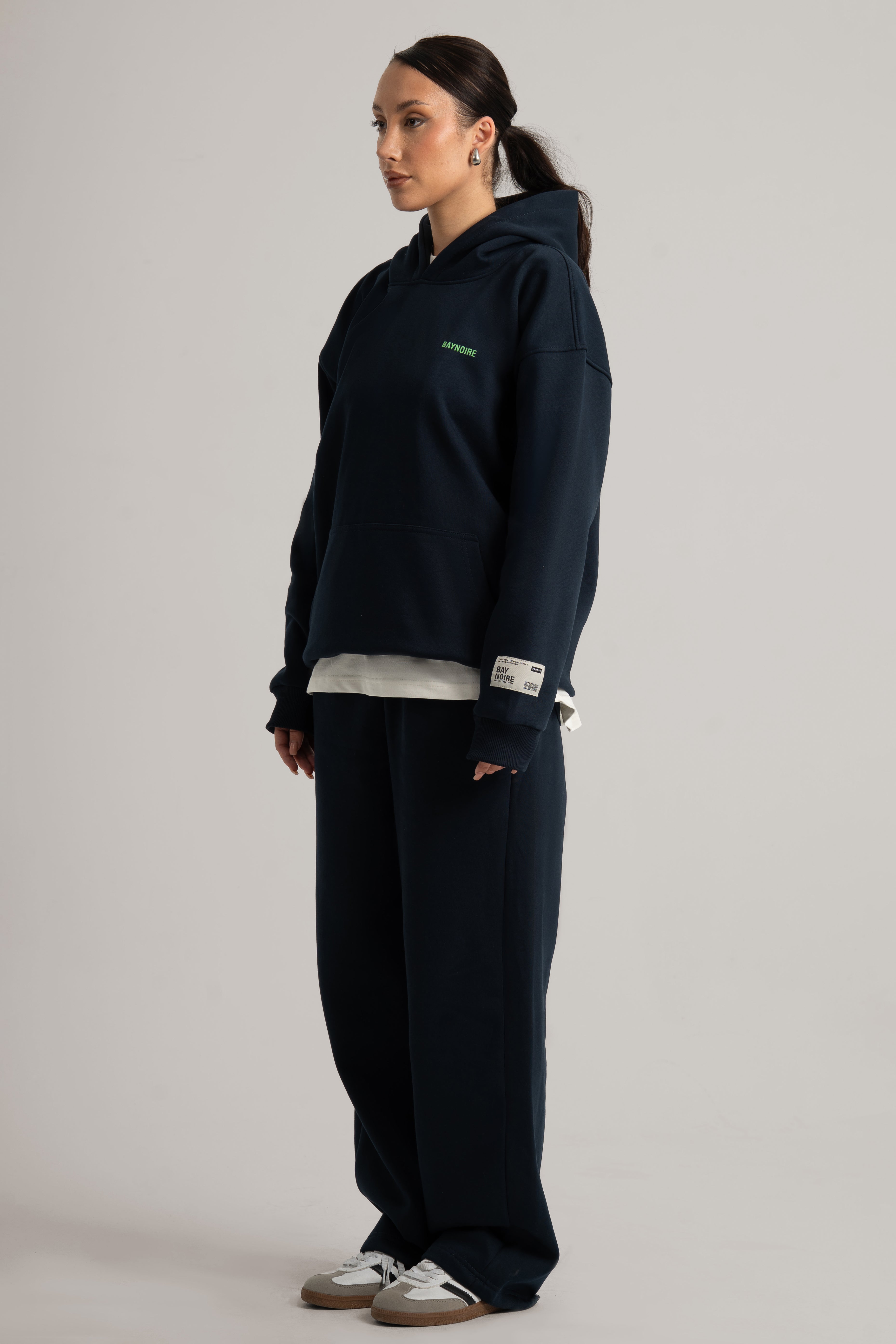 Navy Logo II PL Oversized Hoodie