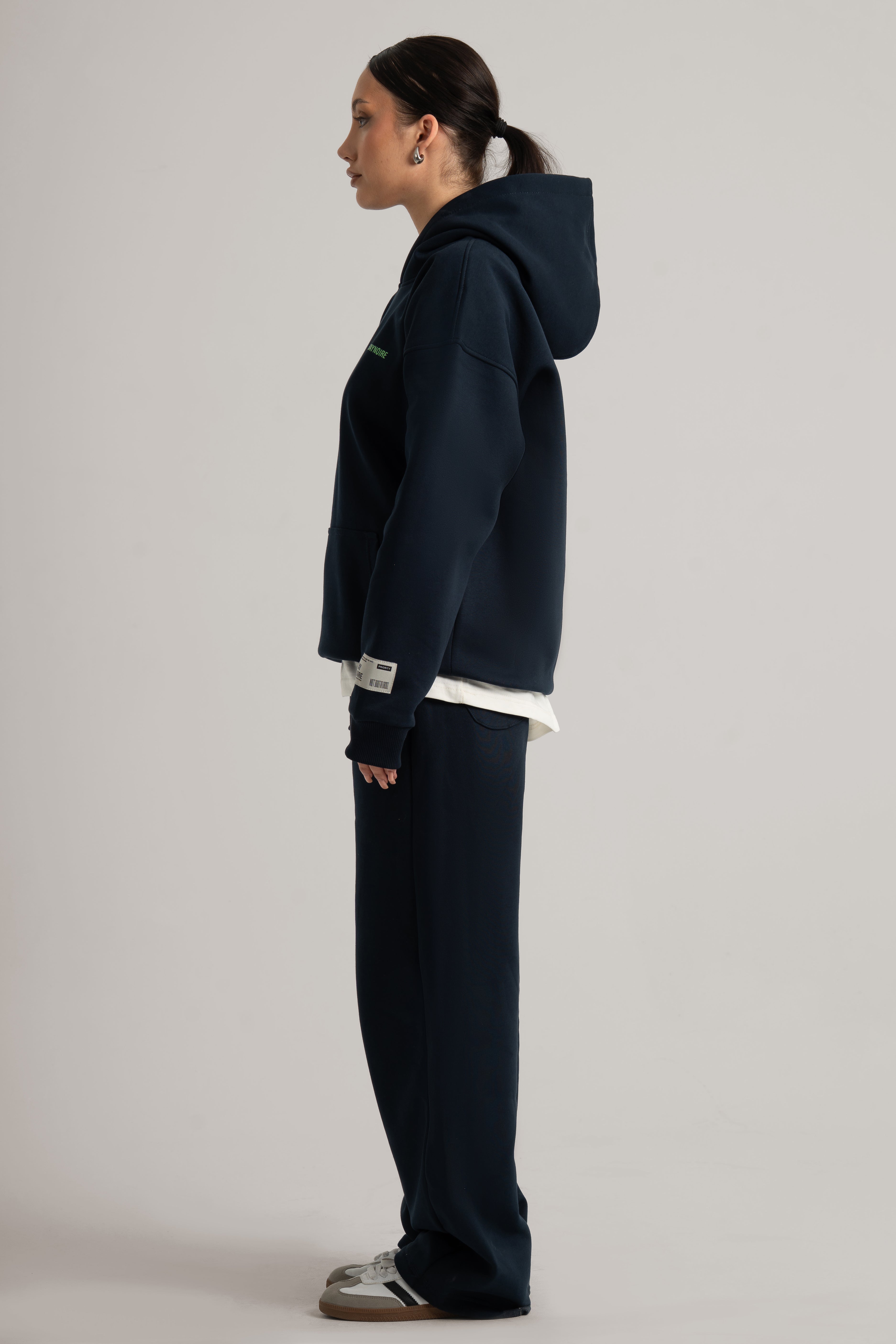 Navy Logo II PL Oversized Hoodie