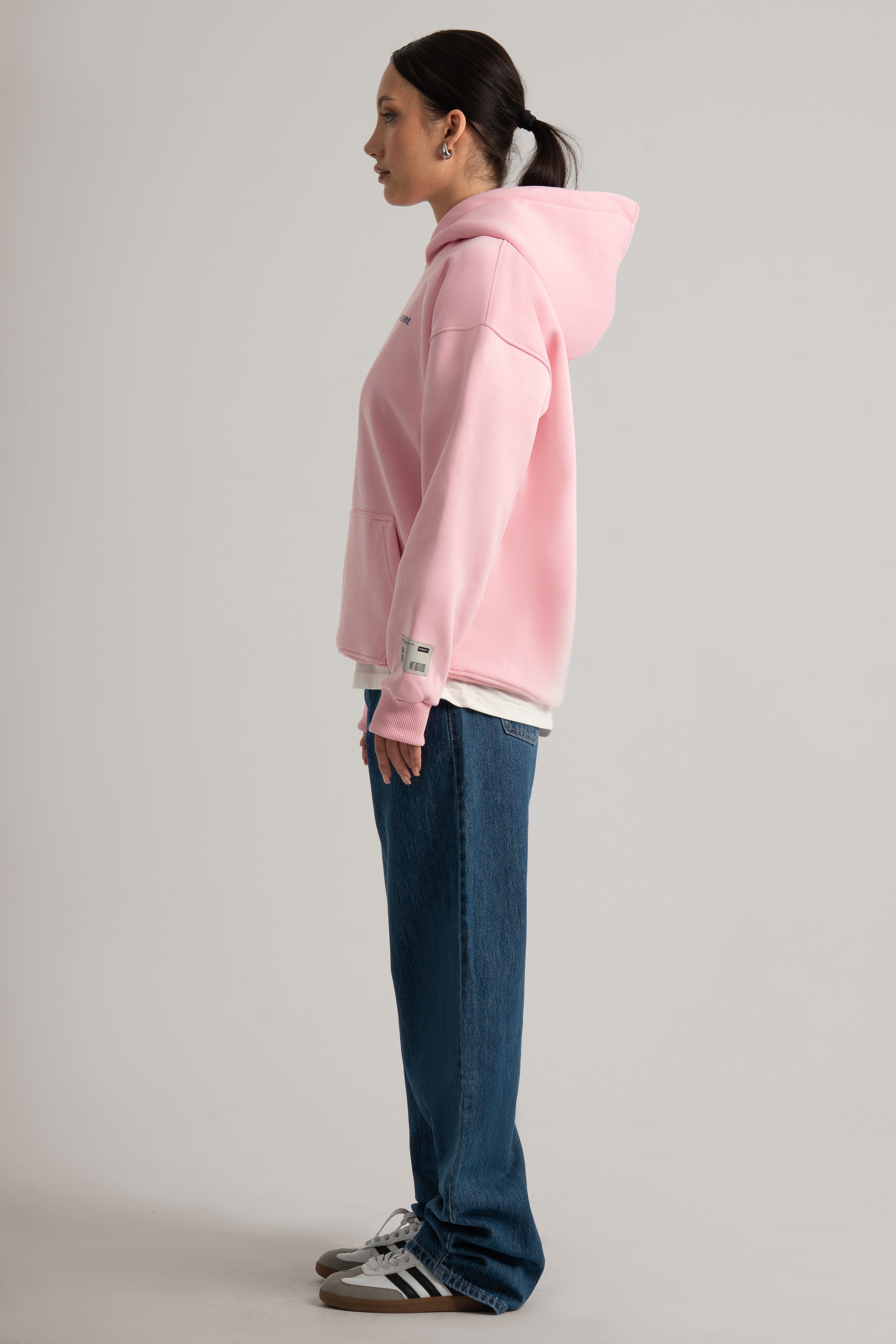 Pink Logo II PL Oversized Hoodie