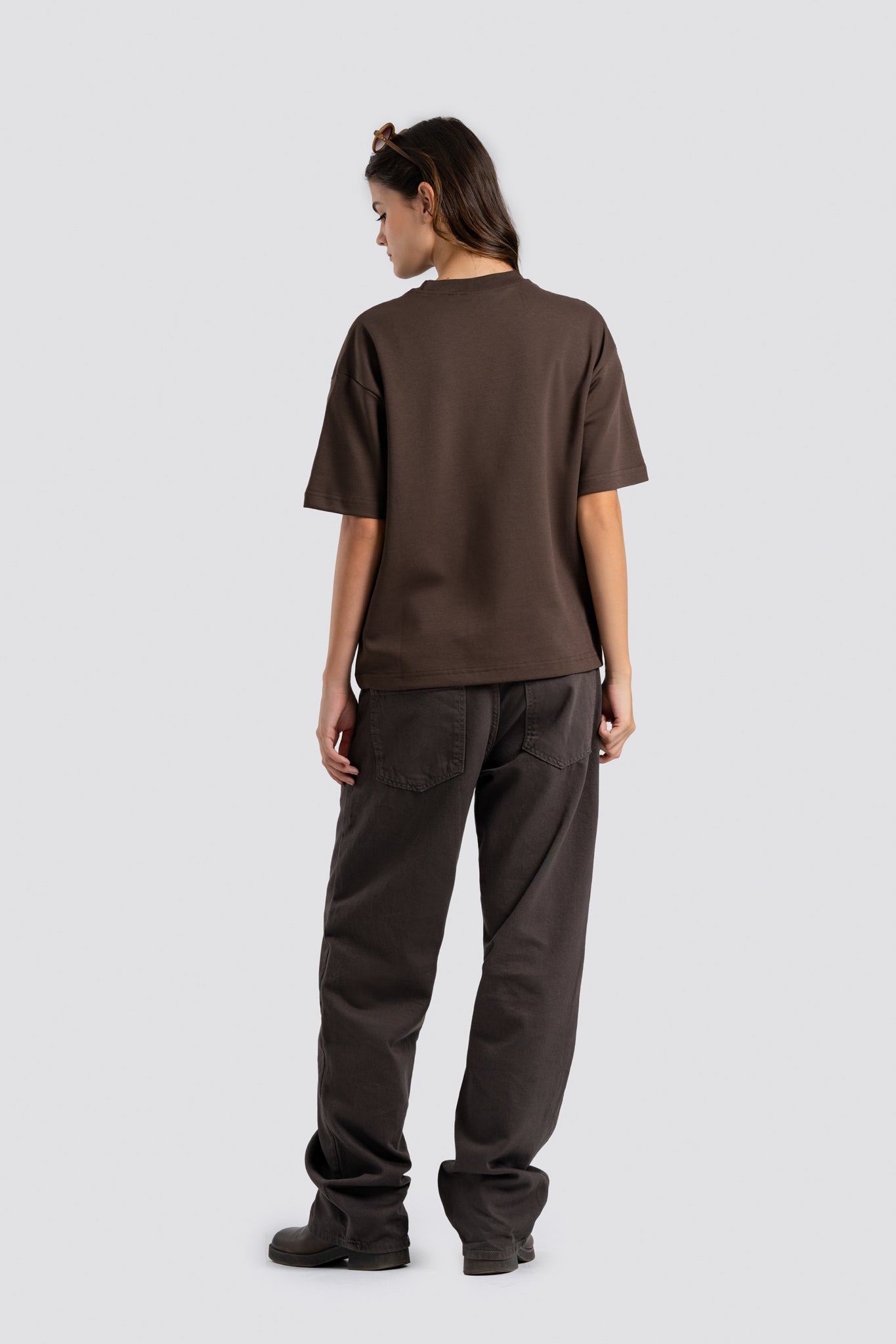 02P Oversized Brown T-shirt