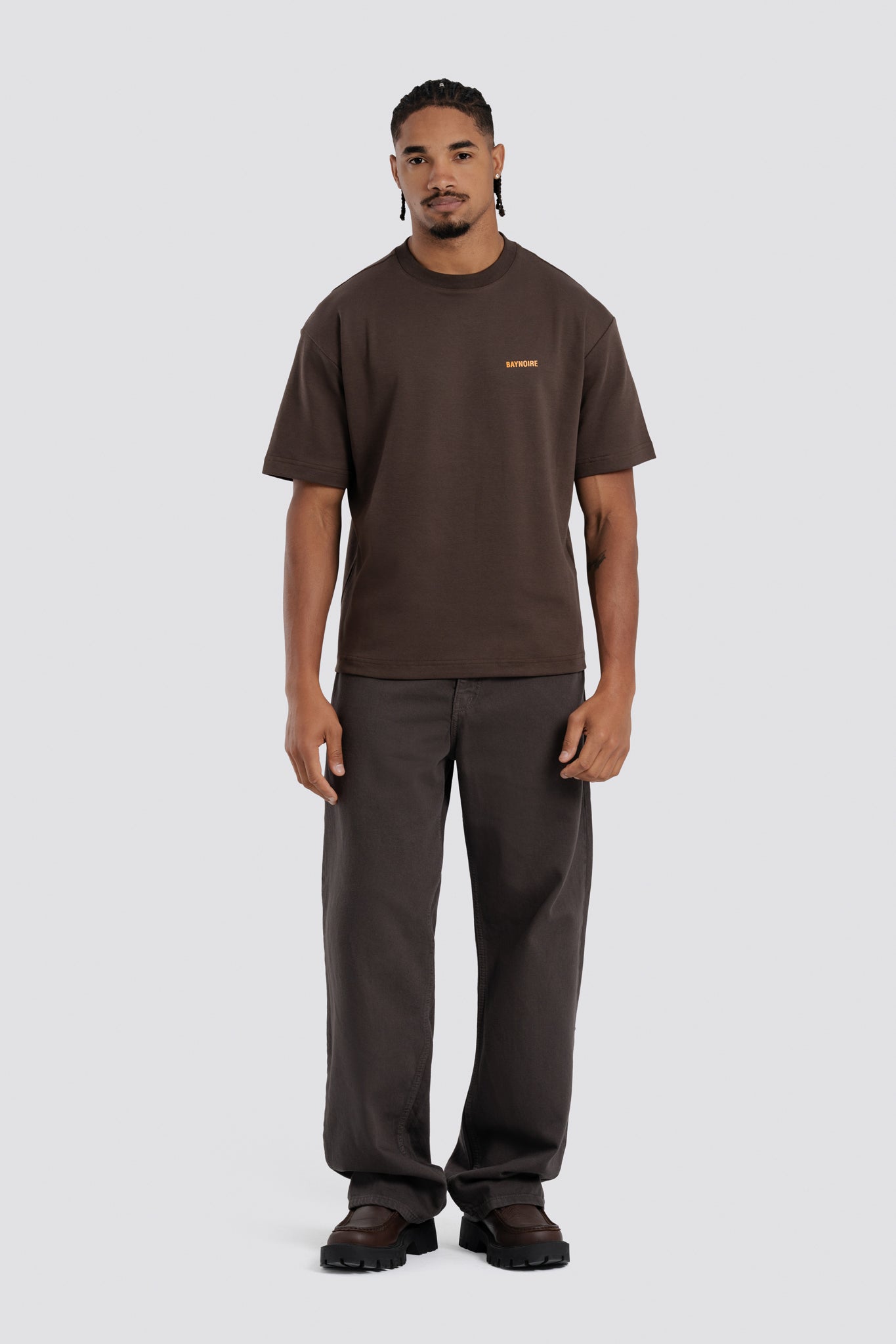 02P Oversized Brown T-shirt