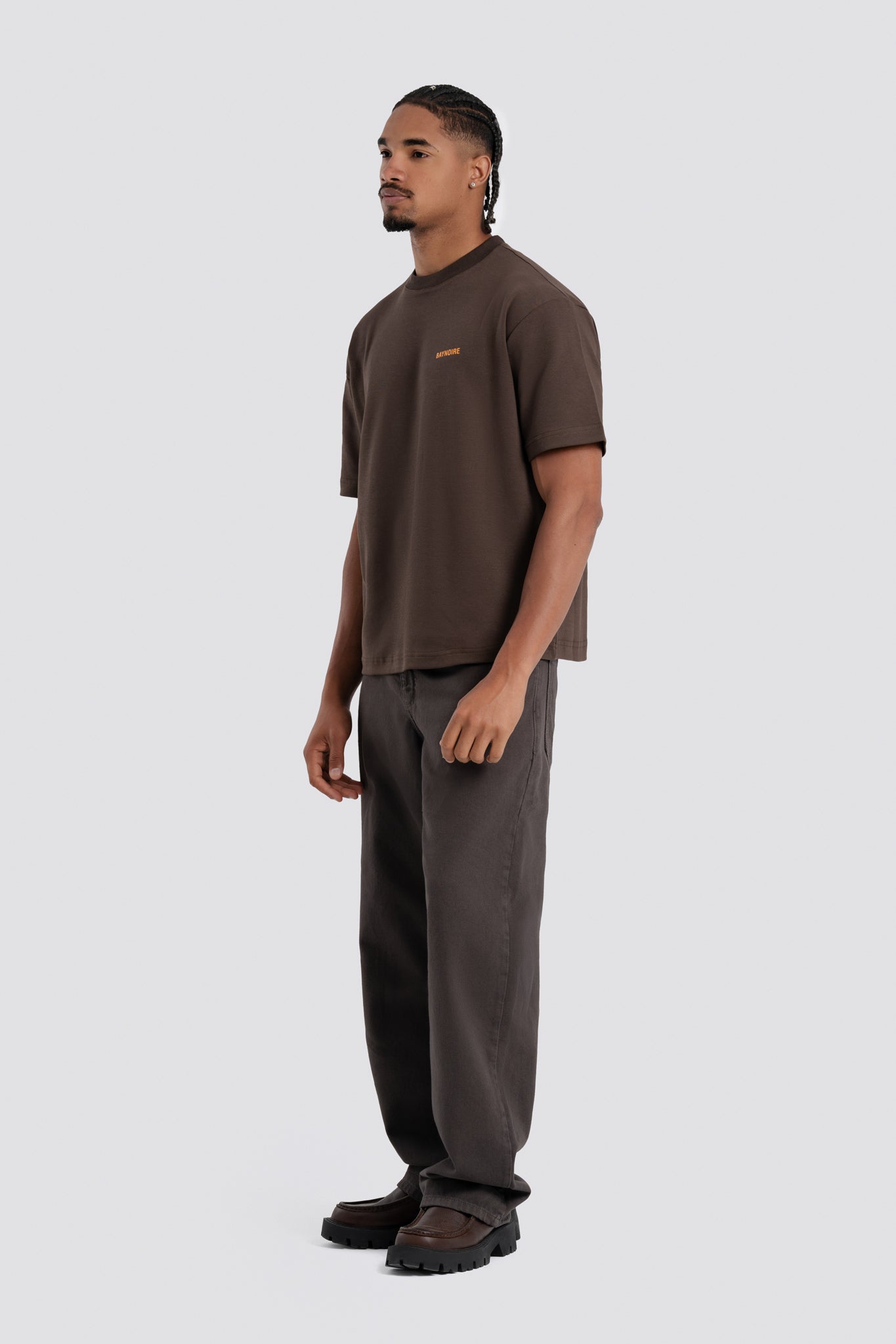 02P Oversized Brown T-shirt