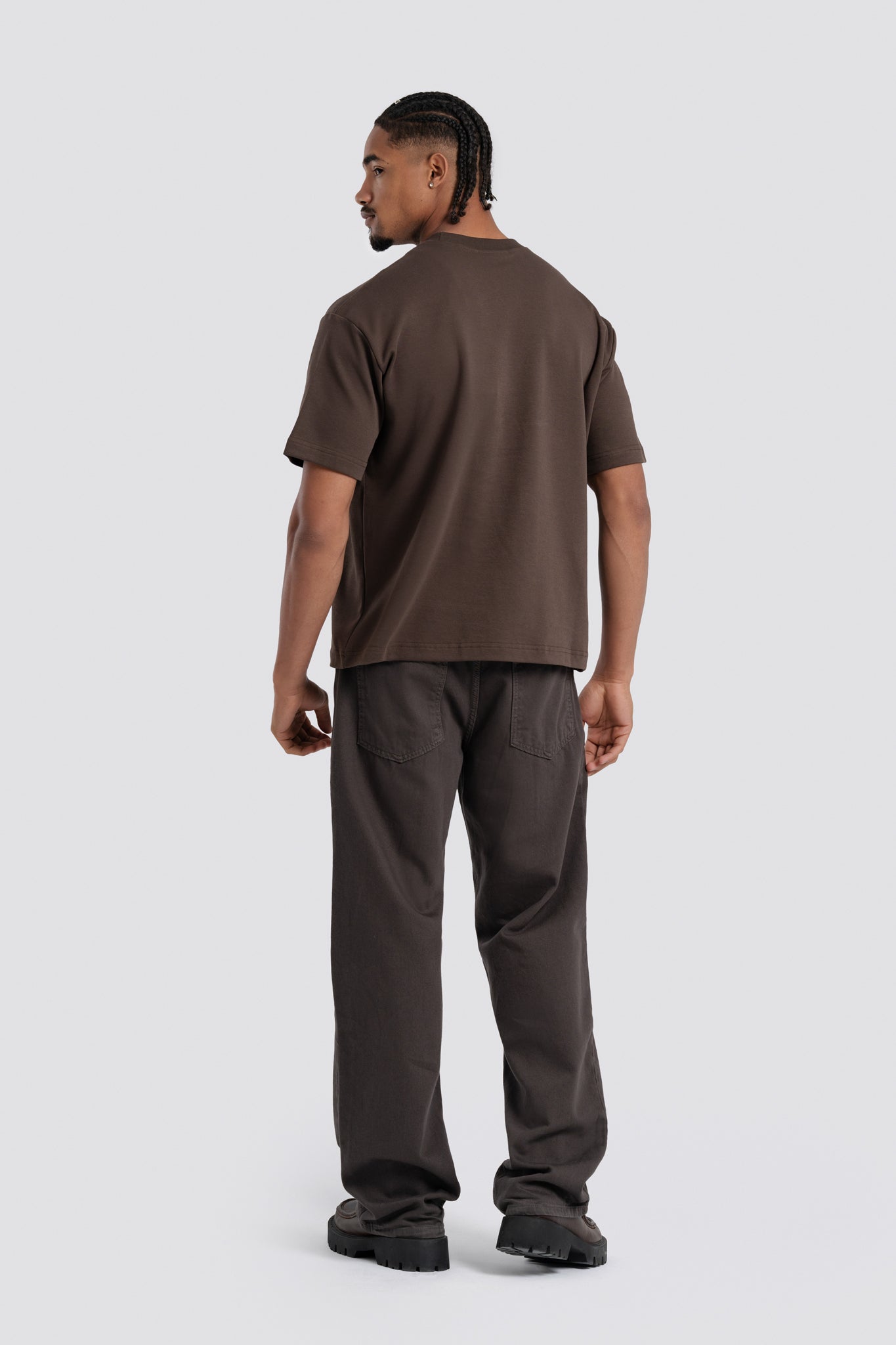 02P Oversized Brown T-shirt