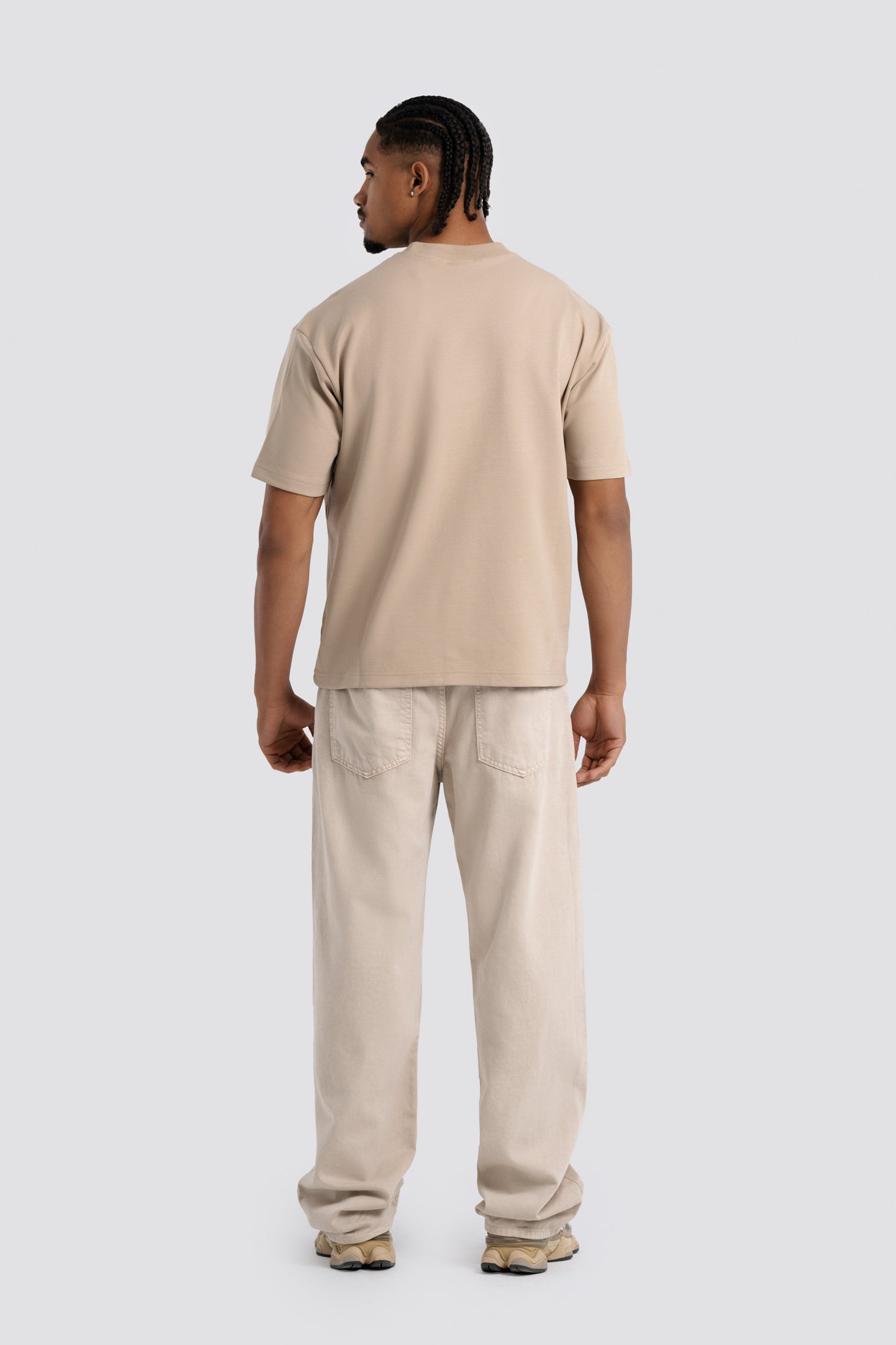 02P Oversized Taupe T-shirt