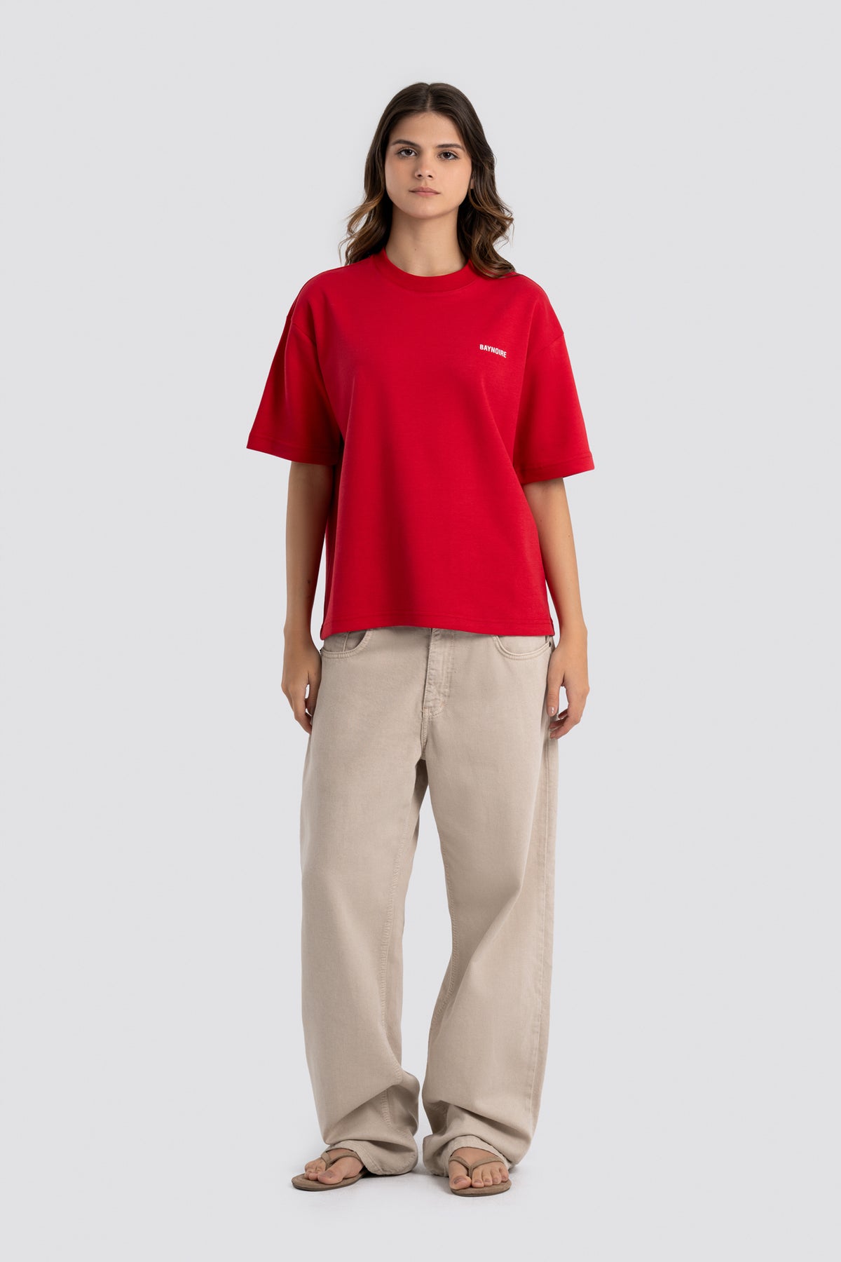 02P Oversized Red T-shirt