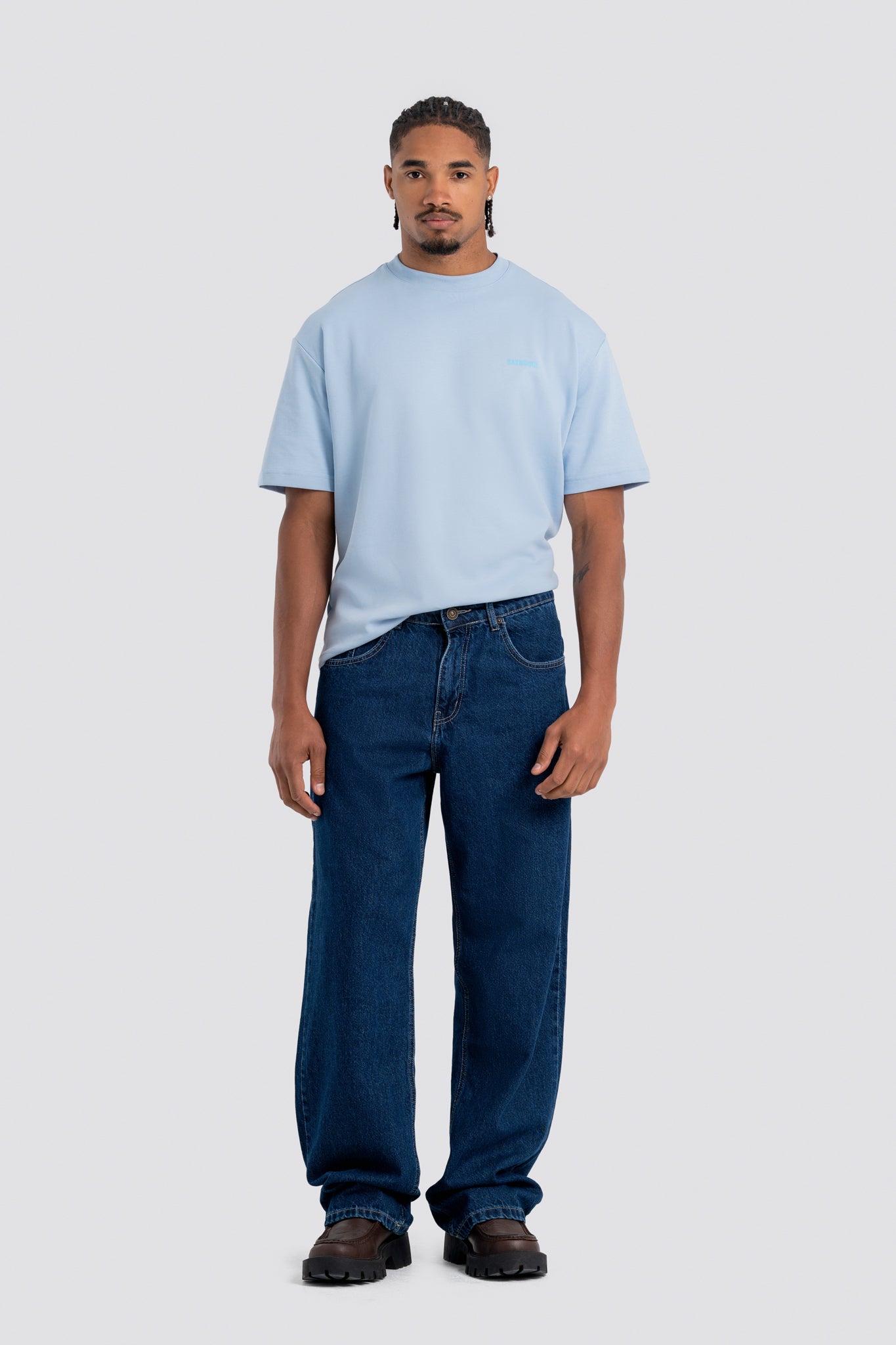 06D-1 Dark Blue Relaxed Jeans