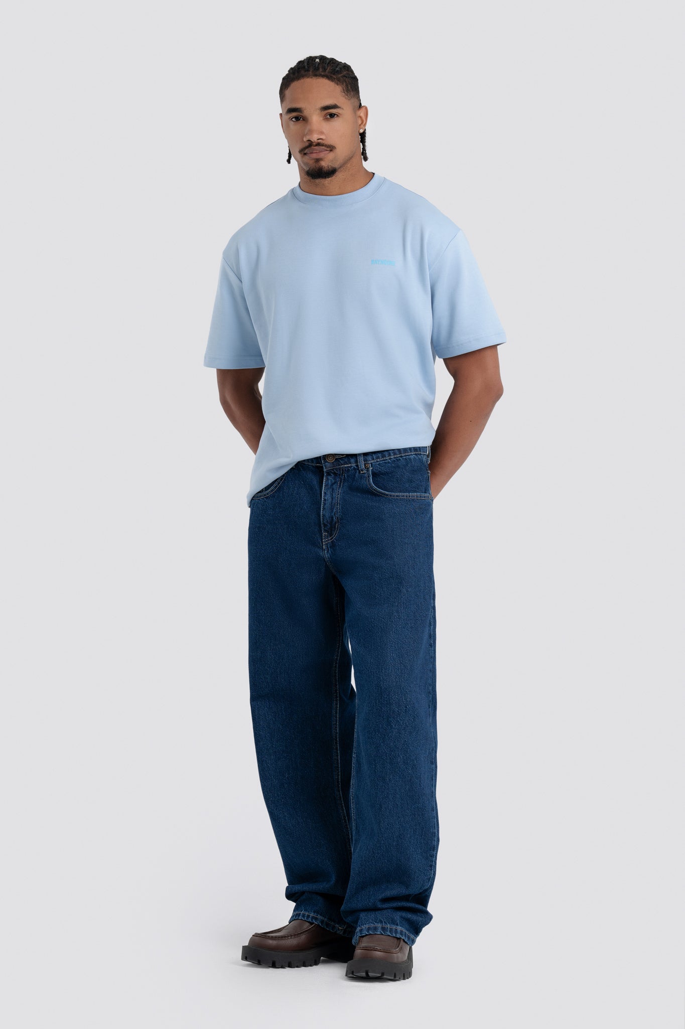 06D-1 Dark Blue Relaxed Jeans