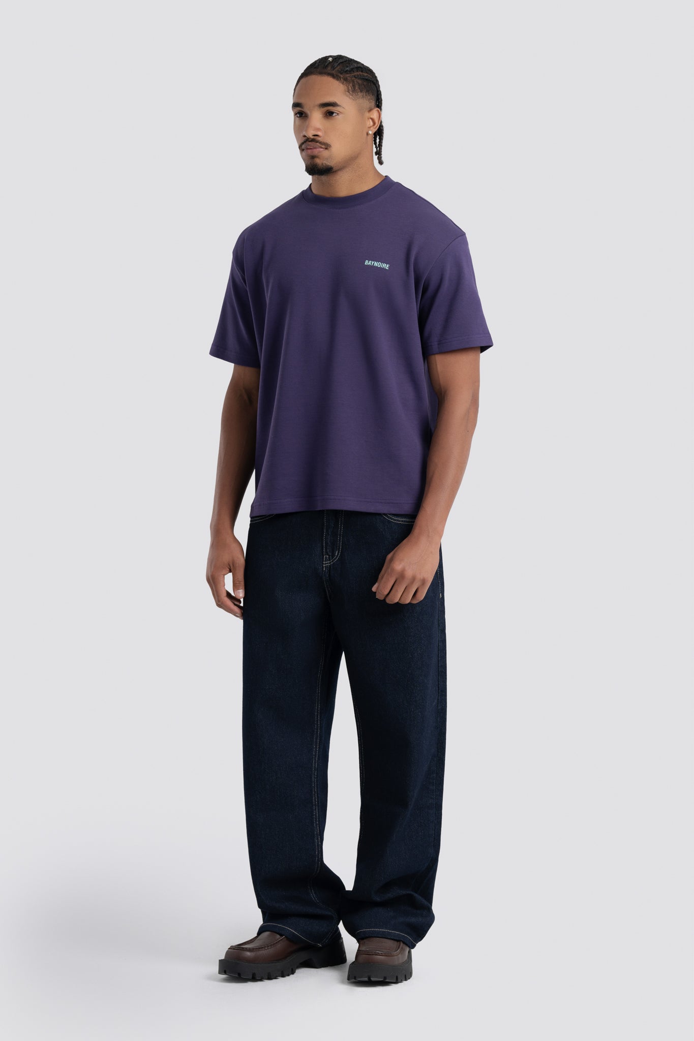 02P Oversized Purple T-shirt – Baynoire
