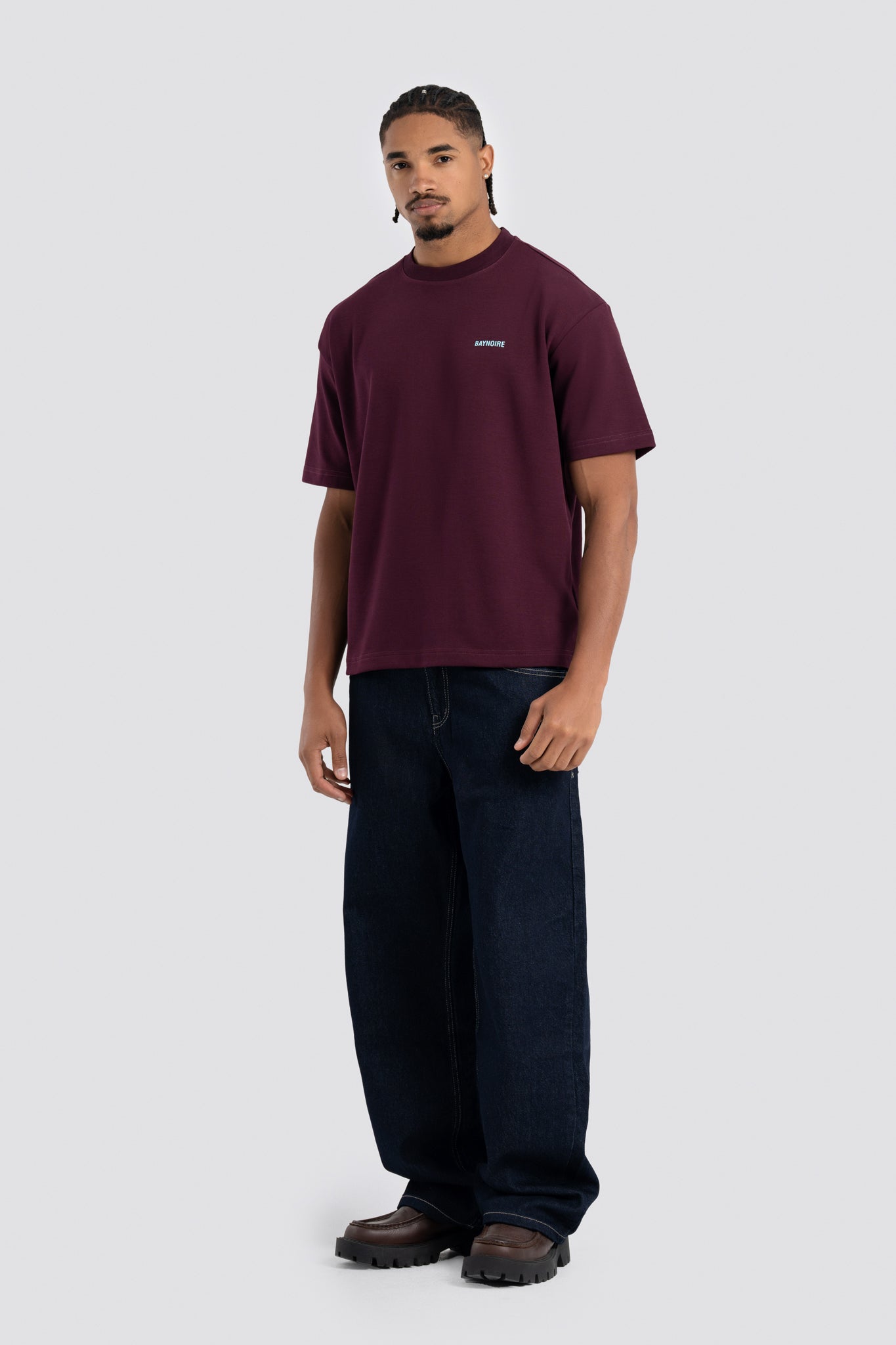 02P Oversized Burgundy T-shirt