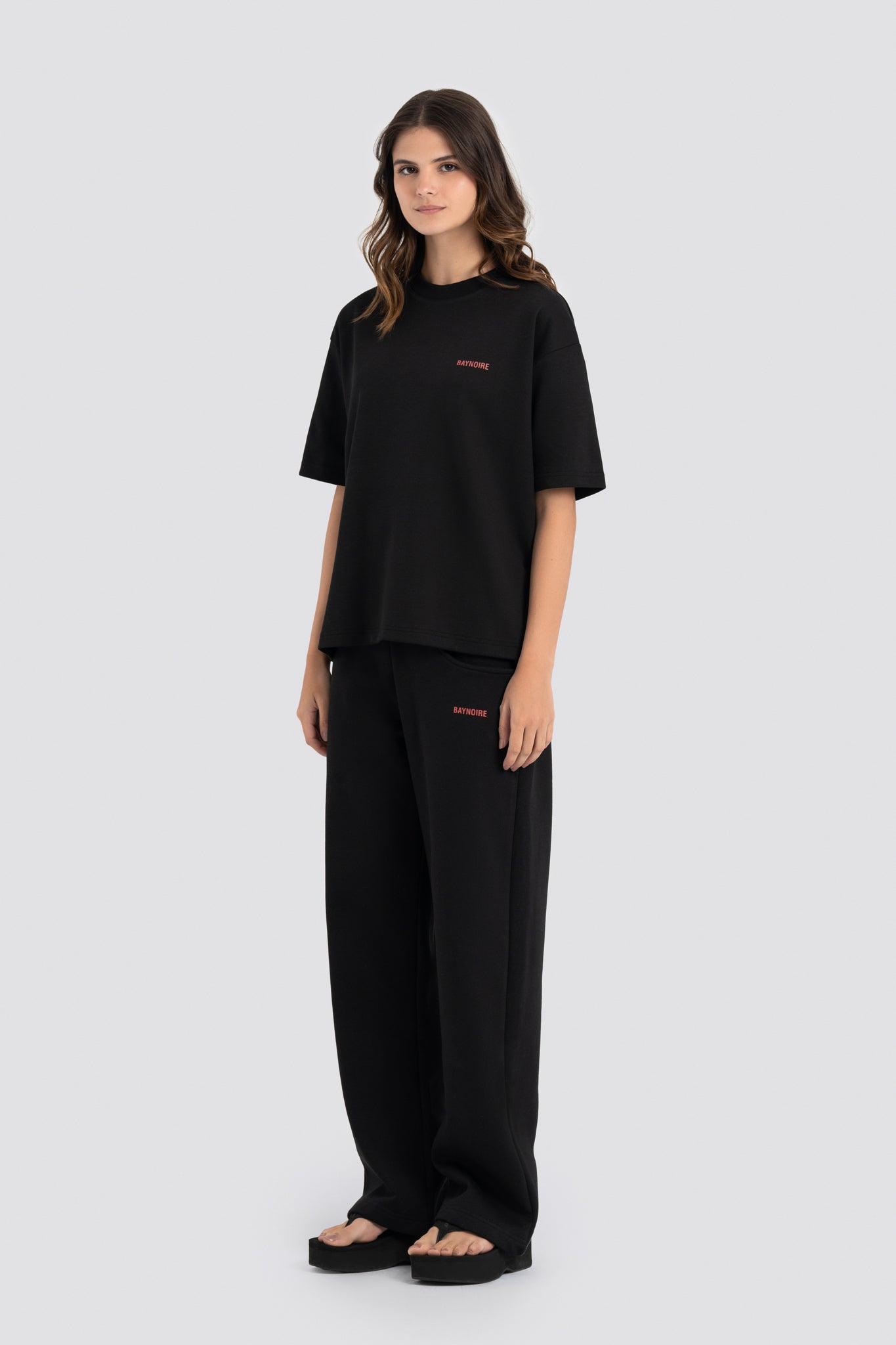 02P Oversized Black T-shirt