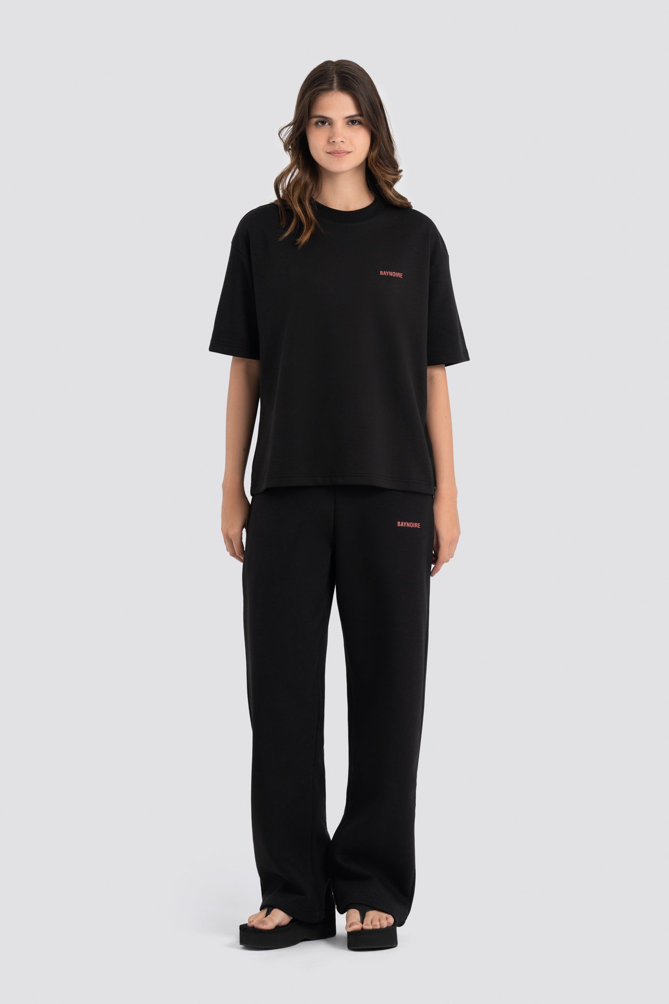 02P Oversized Black T-shirt