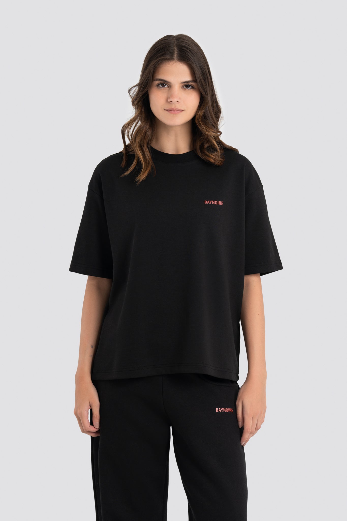 02P Oversized Black T-shirt – Baynoire