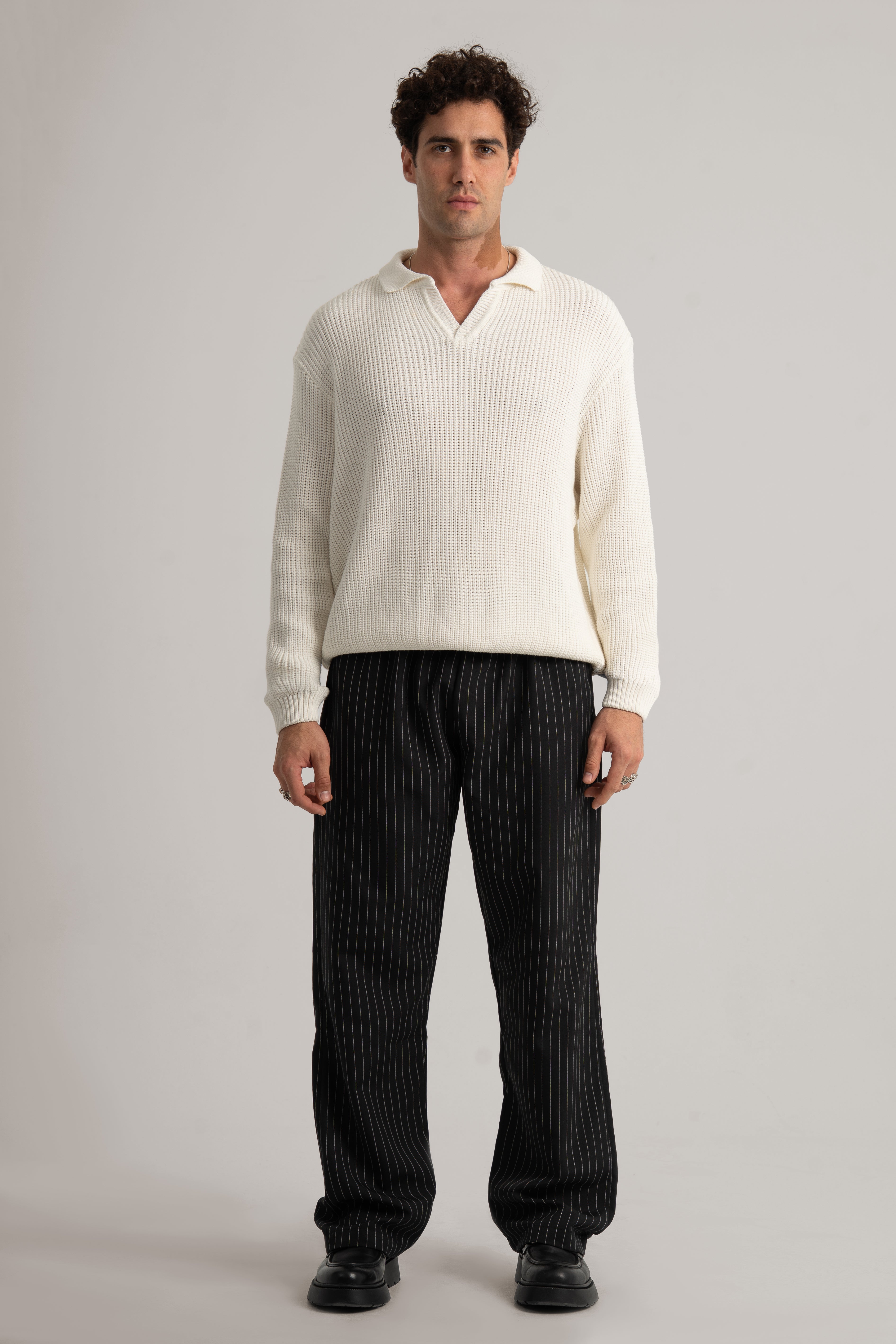 White Collar II Sweater