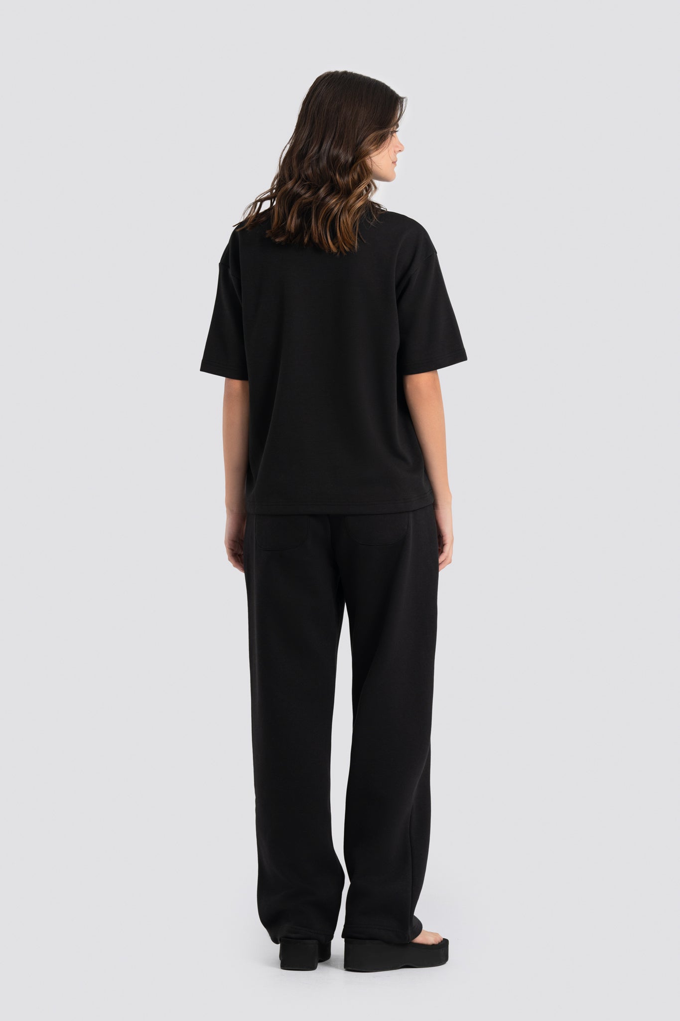 02P Oversized Black Sweatpants