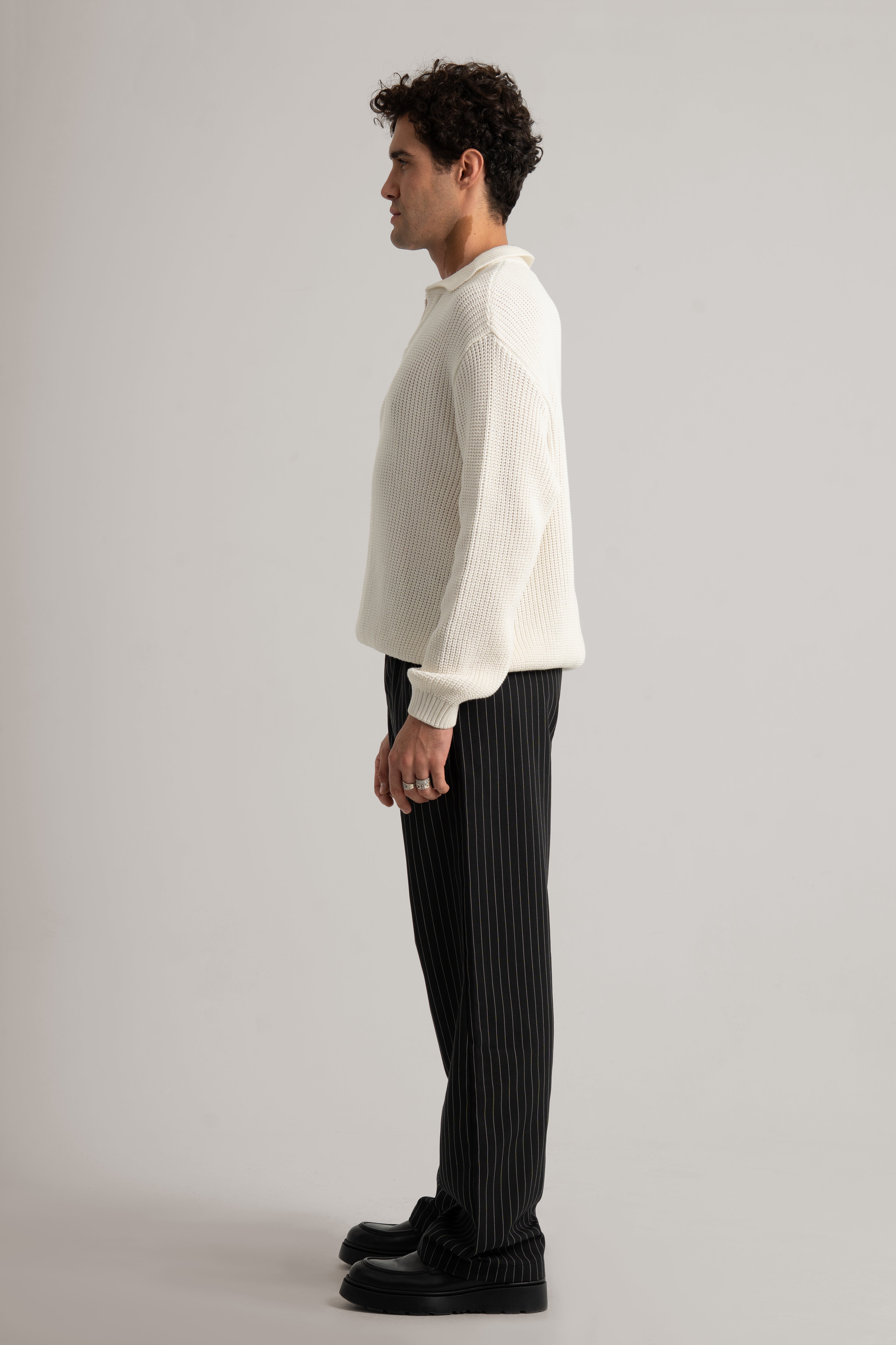 White Collar II Sweater