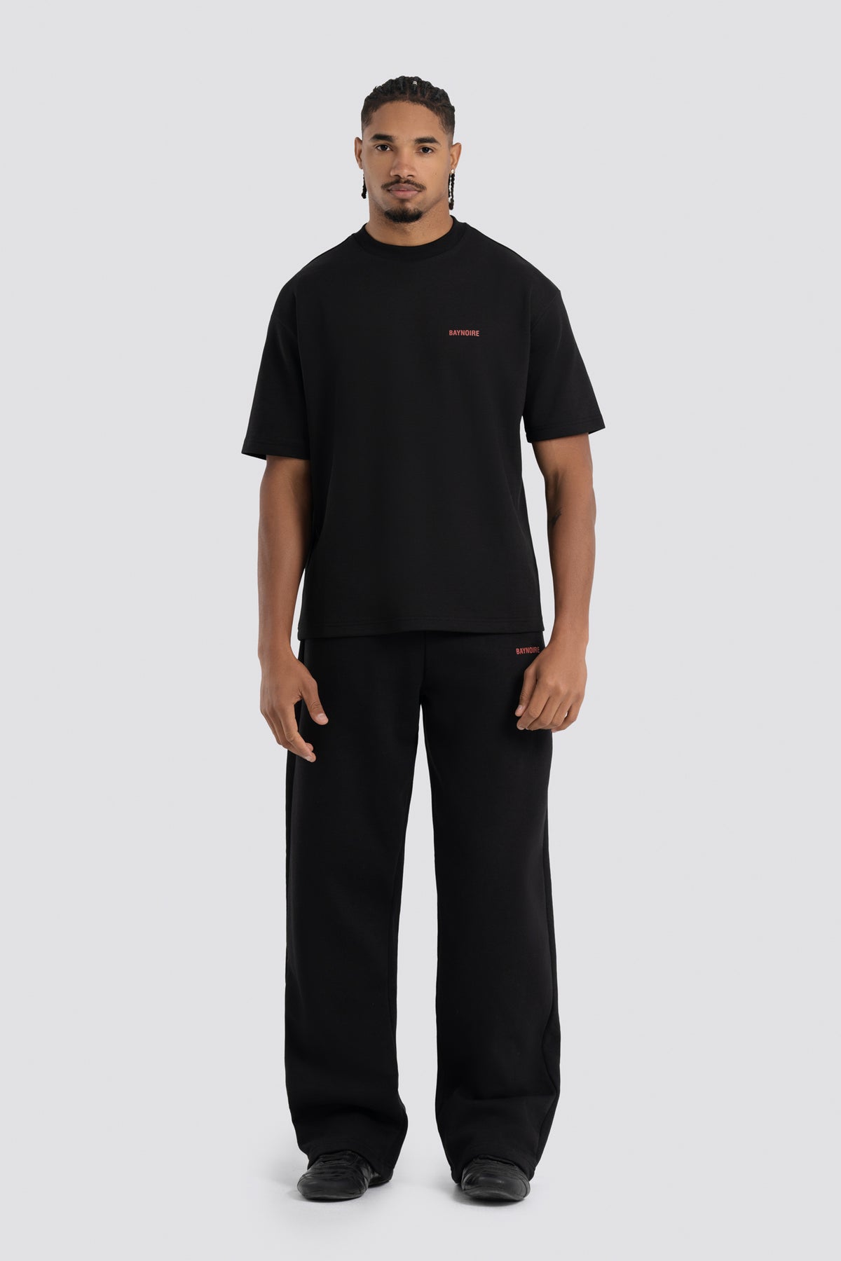 02P Oversized Black Sweatpants