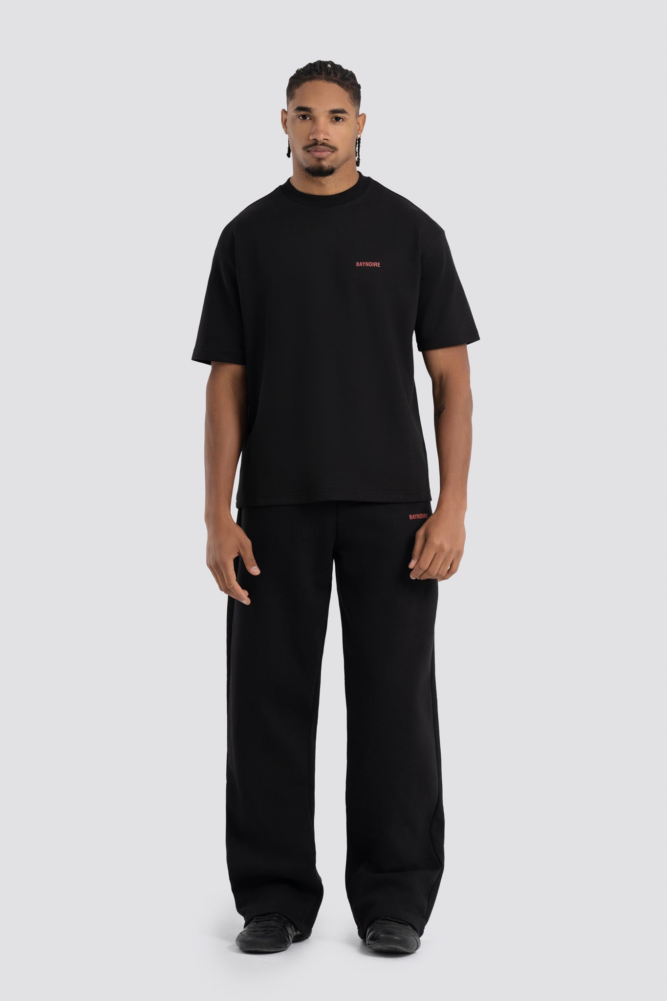02P Oversized Black Sweatpants