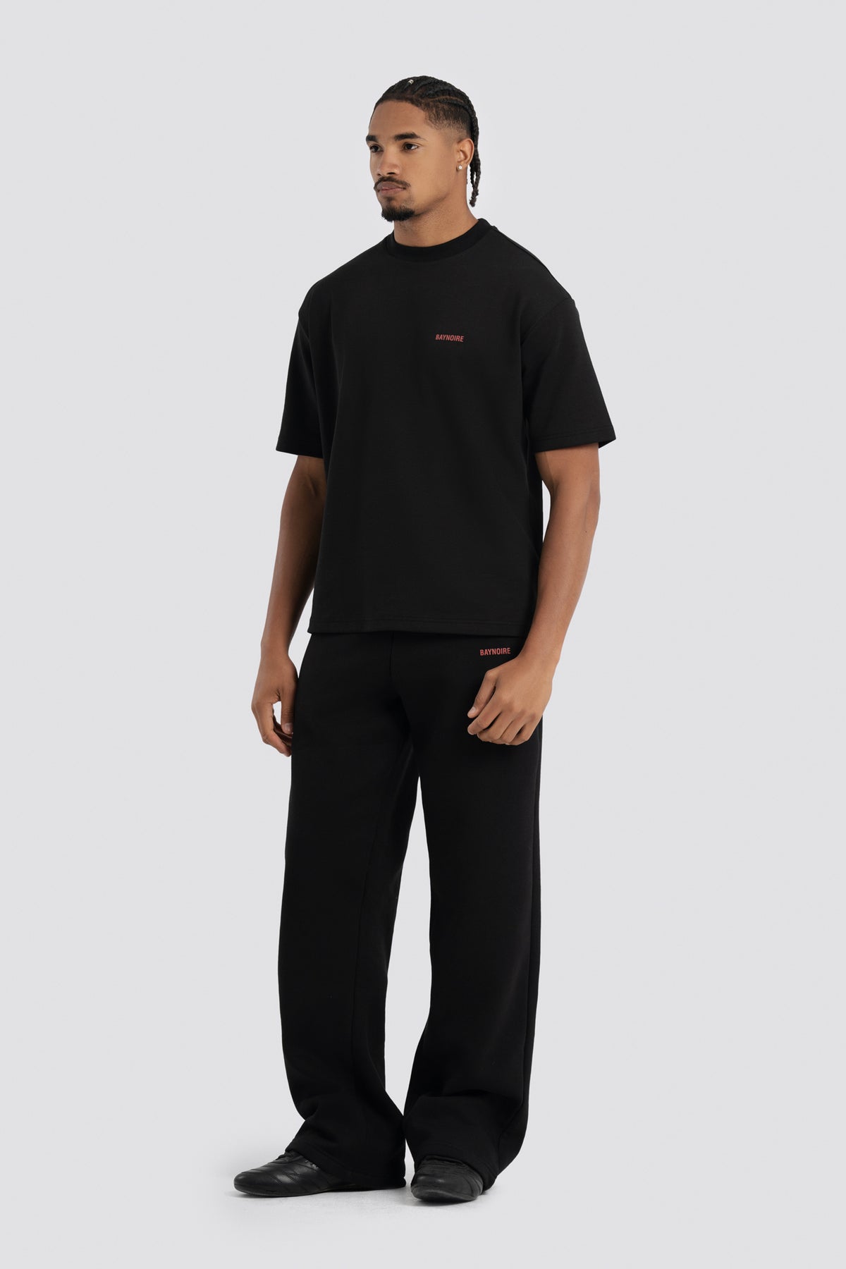 02P Oversized Black Sweatpants