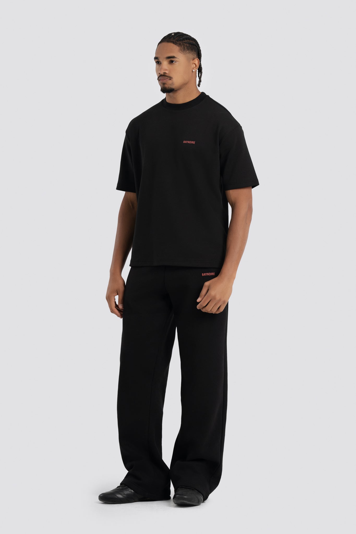 02P Oversized Black Sweatpants
