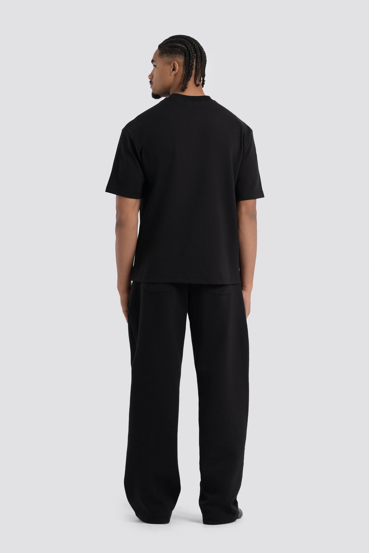 02P Oversized Black Sweatpants