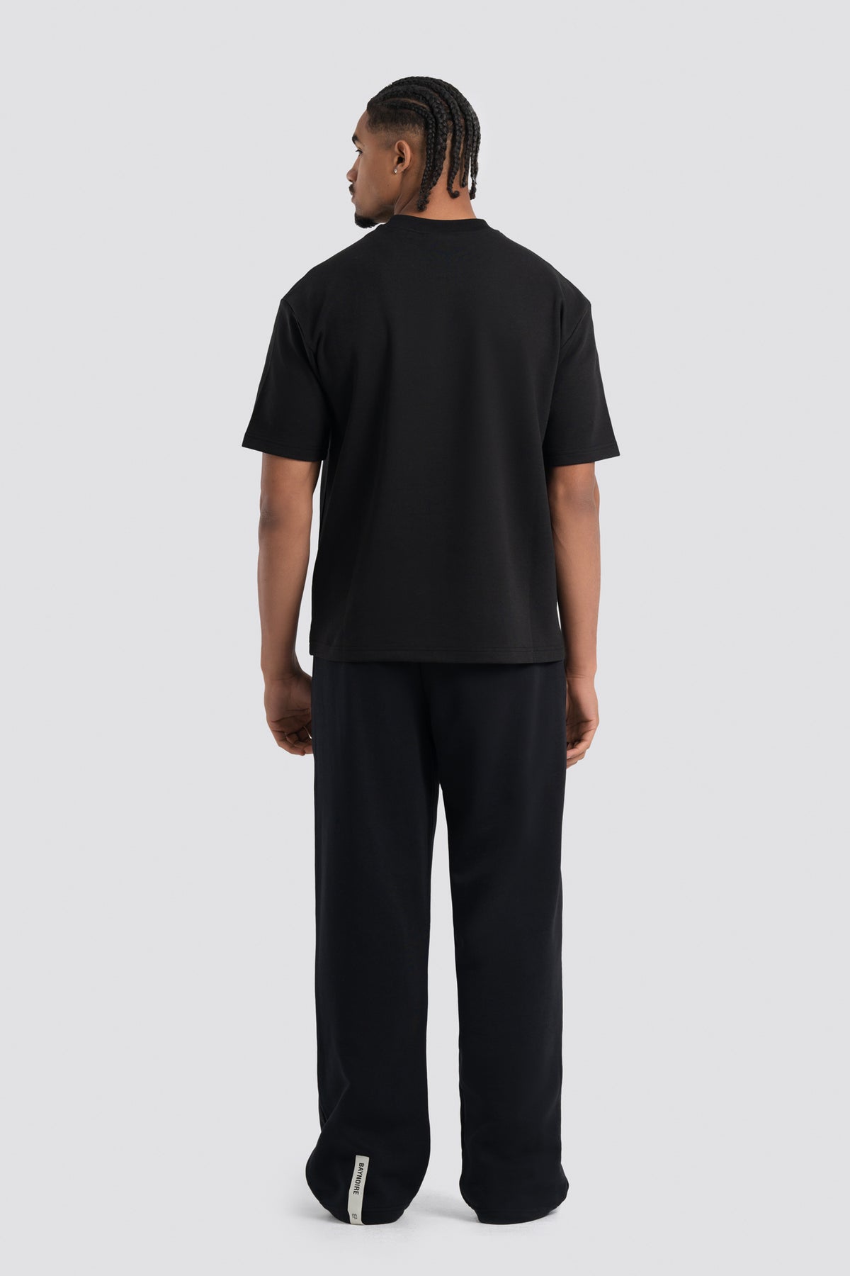 02P Oversized Black T-shirt